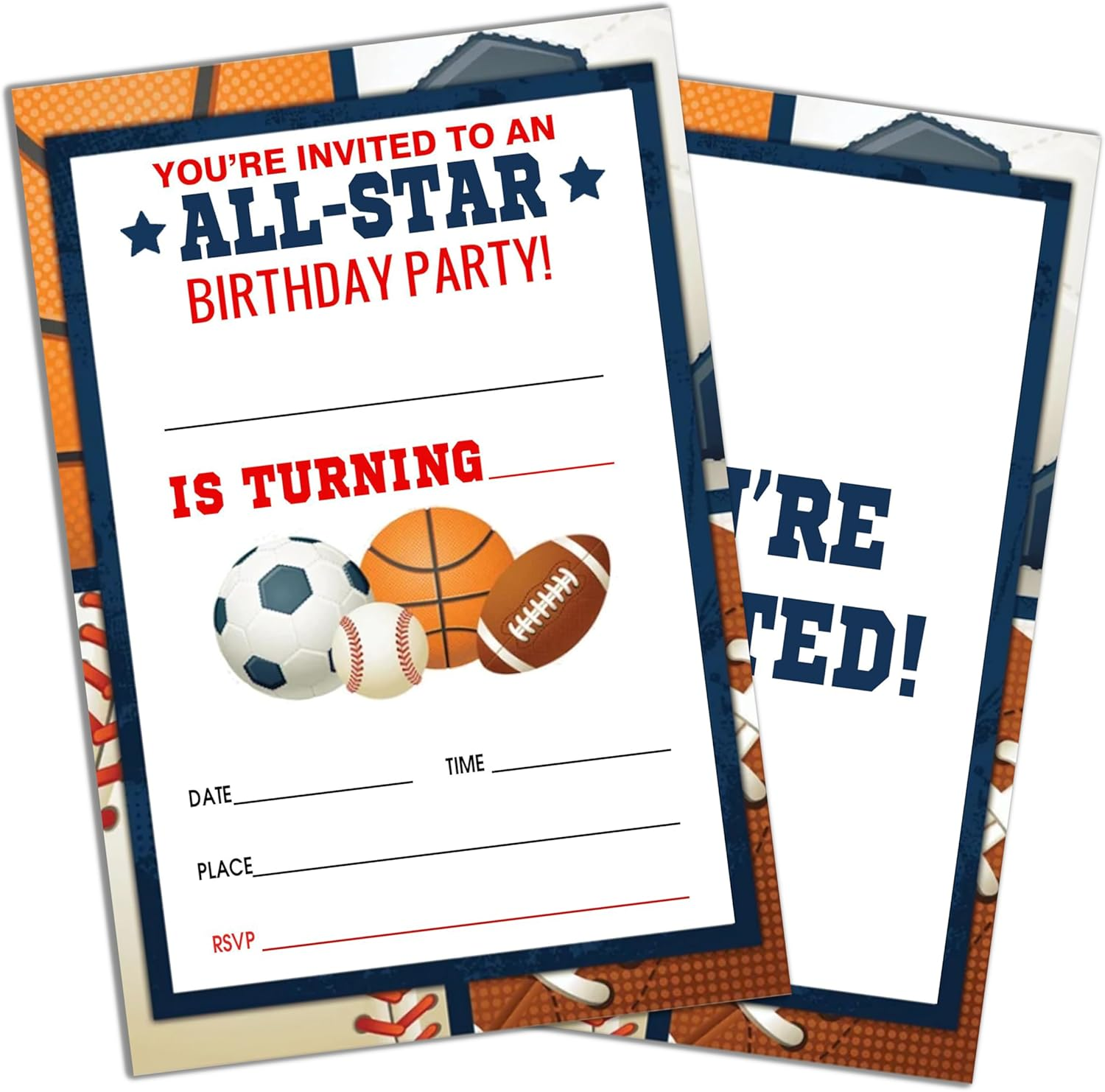 Calling All Party Animals Safari Style Fill-In Birthday Invites(4"X6"), Jungle Animals Birthday Invitations with Envelopes(20-Pack), Birthday Party Supplies for Boys & Girls, Teen, Kids-A01