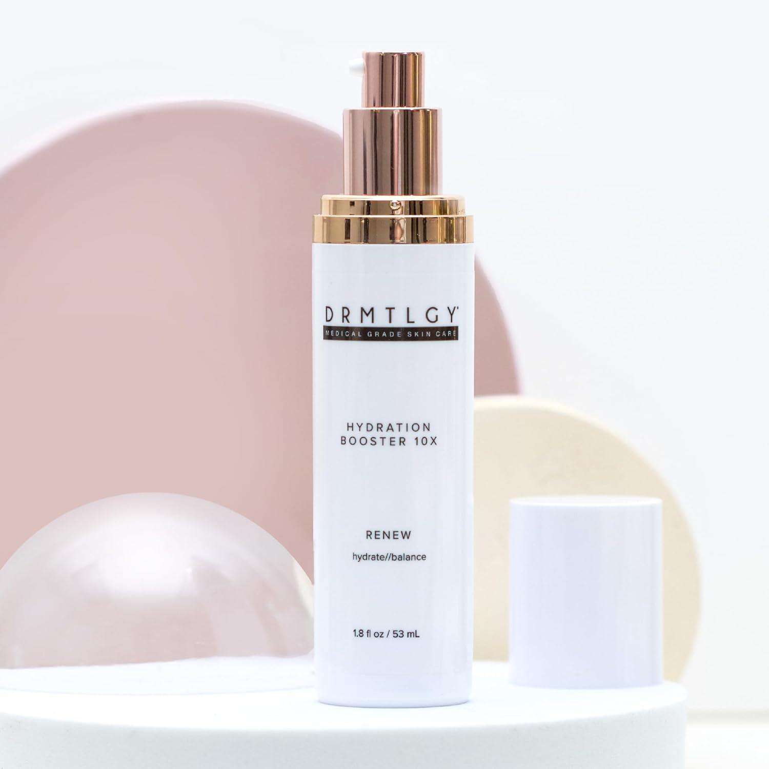 DRMTLGY Hydration Booster 10X &ndash; Hyaluronic Acid Serum for Intense Hydration & Skin Plumping &ndash; with Soybean, Green Tea & Aloe &ndash; Reduces Fine Lines & Boosts Moisturizer Absorption &ndash; 1.8 Fl Oz image number 6