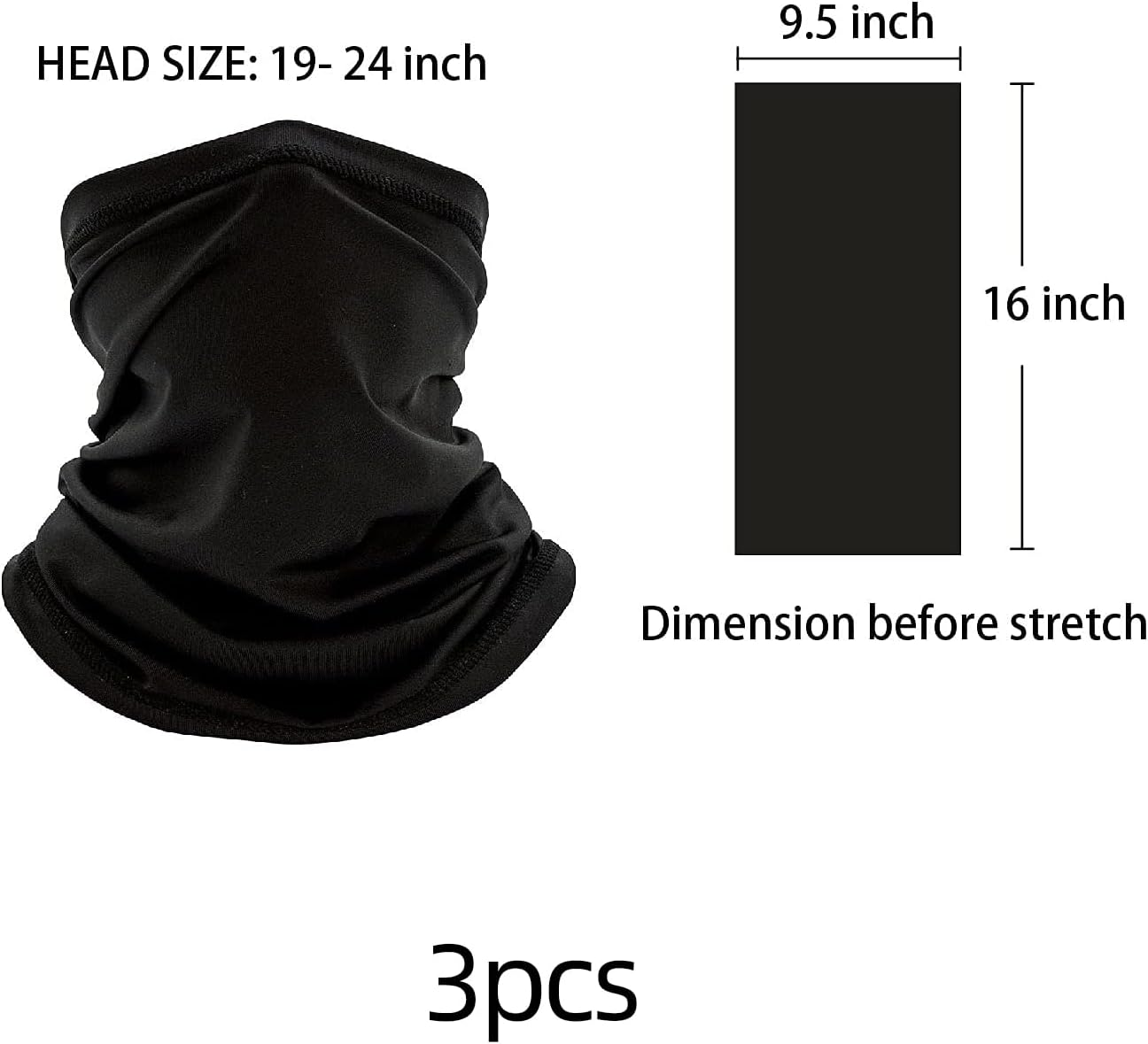 3-Pack Neck Gaiter，Neck Warmer ，Bandana. Versatile Comfort Meets Rugged Style. Shield from Wind Chill, Adventure-Ready in 3 Forms.