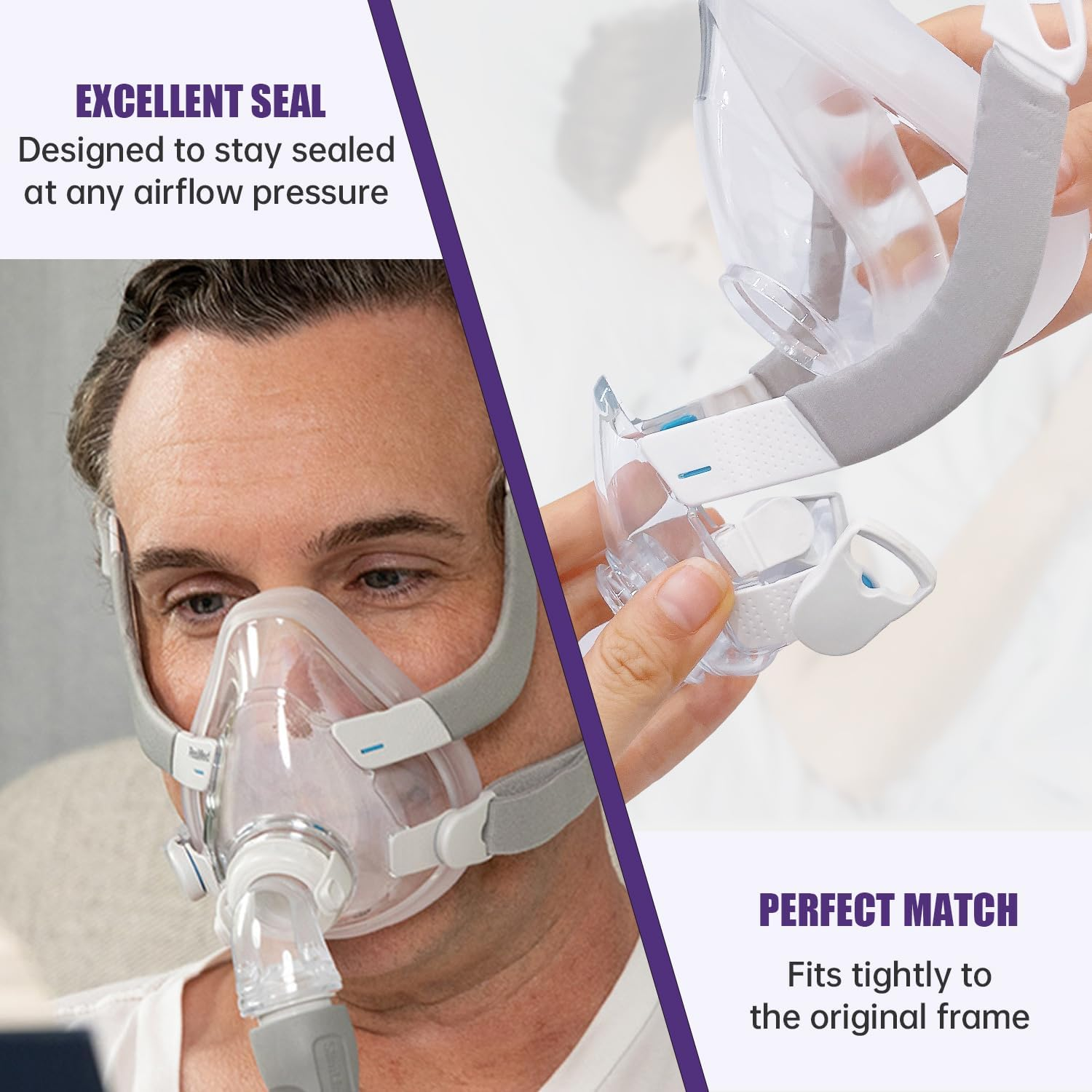 Airfit F20 Replacement Cushion Small - 3 Packs Compatible with Original F20 Frame, Ultra-Soft & Durable Seal, Reliable & Comfortable image number 5