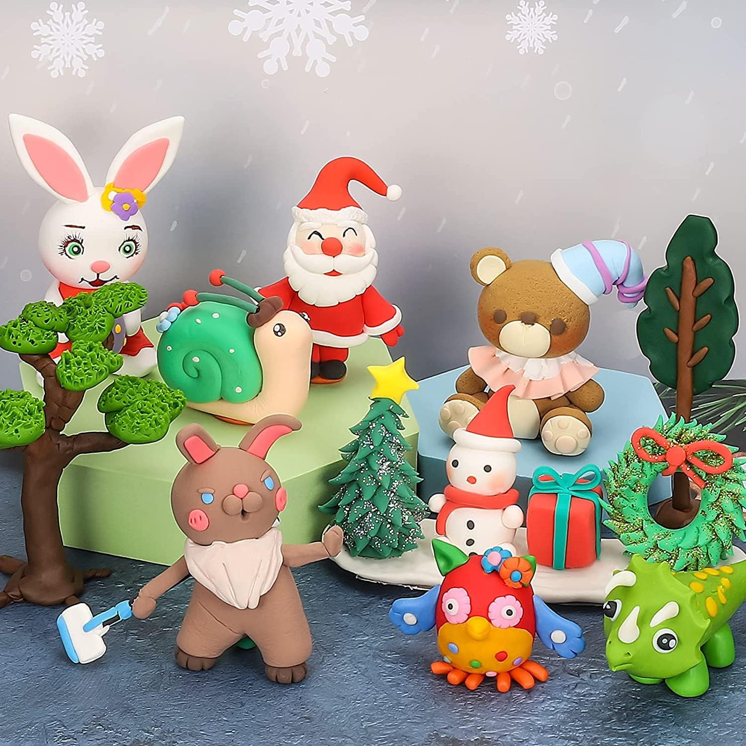 Ciaraq Modeling Clay Kit - 64 Colors Air Dry Ultra Light Clay, Safe & Non-Toxic, Great Kids 4-12 Years&hellip;