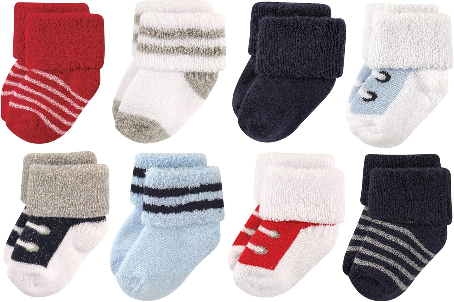 Luvable Friends Unisex Baby Newborn and Baby Terry Socks image number 6