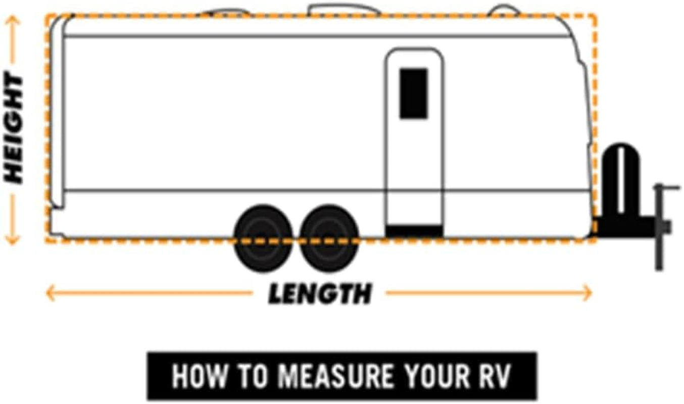 Vidaxl Durable Caravan Cover, Grey-Medium Sized for Indoor and Outdoor Use, UV Resistant and Waterproof, Non-Abrasive 3-Layer Fabric, Ideal for Long Caravans (Up to 6.09M) image number 6