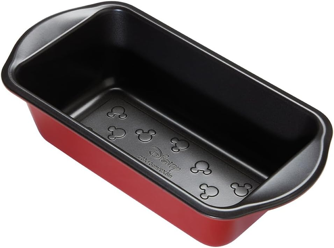Prestige New Disney Bake with Mickey Mouse 9 Inch Loaf Tin - Non Stick Loaf Tins for Baking 23Cm X 13Cm, Carbon Steel Bakeware, Red & Black image number 4