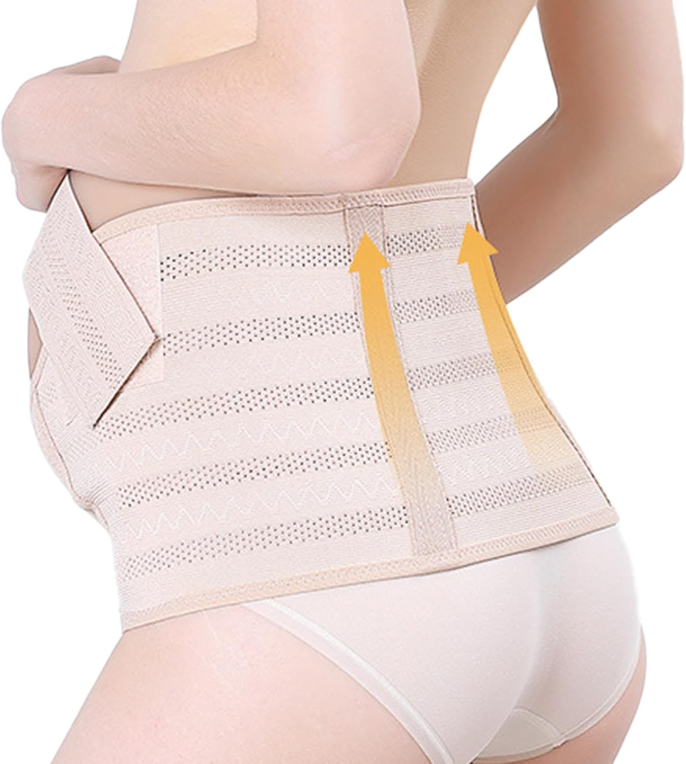 Dress Cici Maternity Belly Bands Slimming Shapewear, Postpartum Tummy Control Elastic Waist Trainer for Mothers image number 3