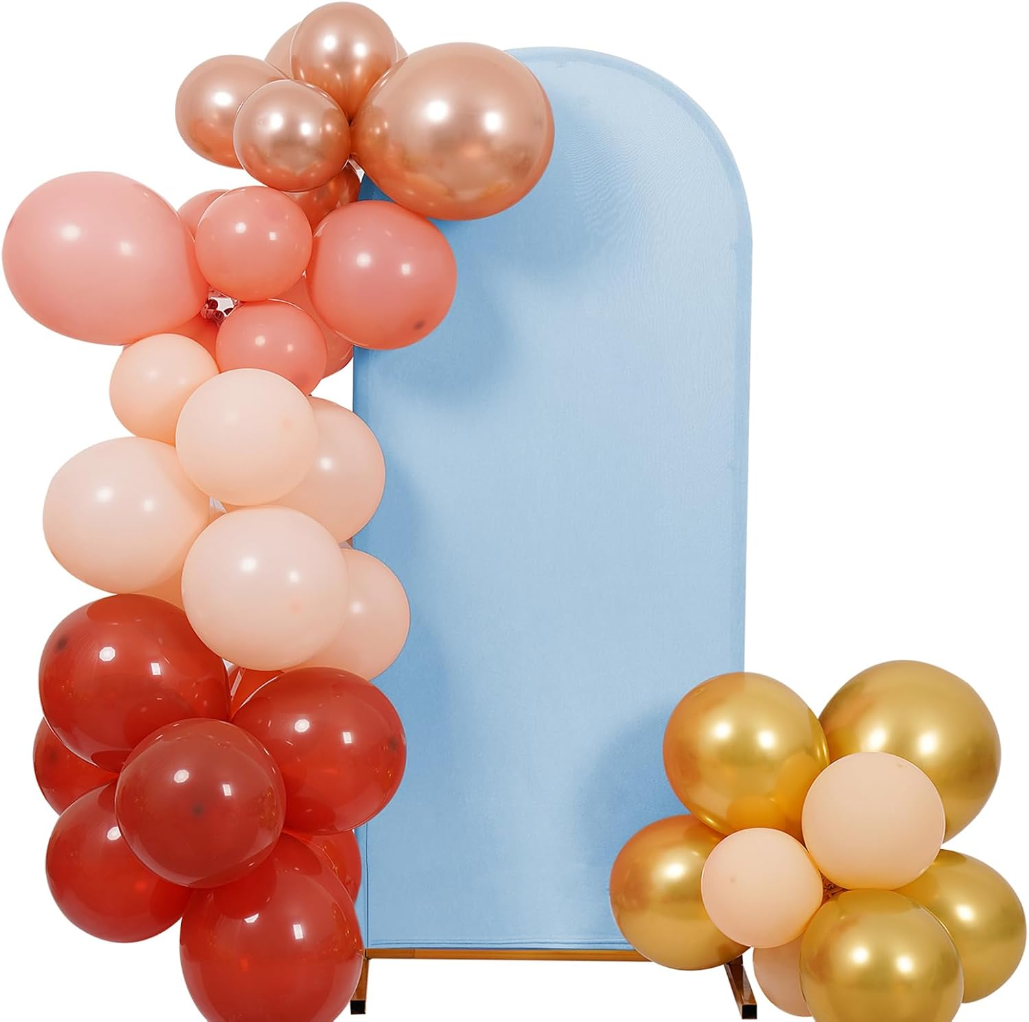 Peomeise 6.6FT Wedding Arch Cover，White Arch Backdrop Cover Stretchy Spandex Backdrop Stand Covers for Birthday Party Ceremony Banquet Decor(79.2" L X 39.6" W)