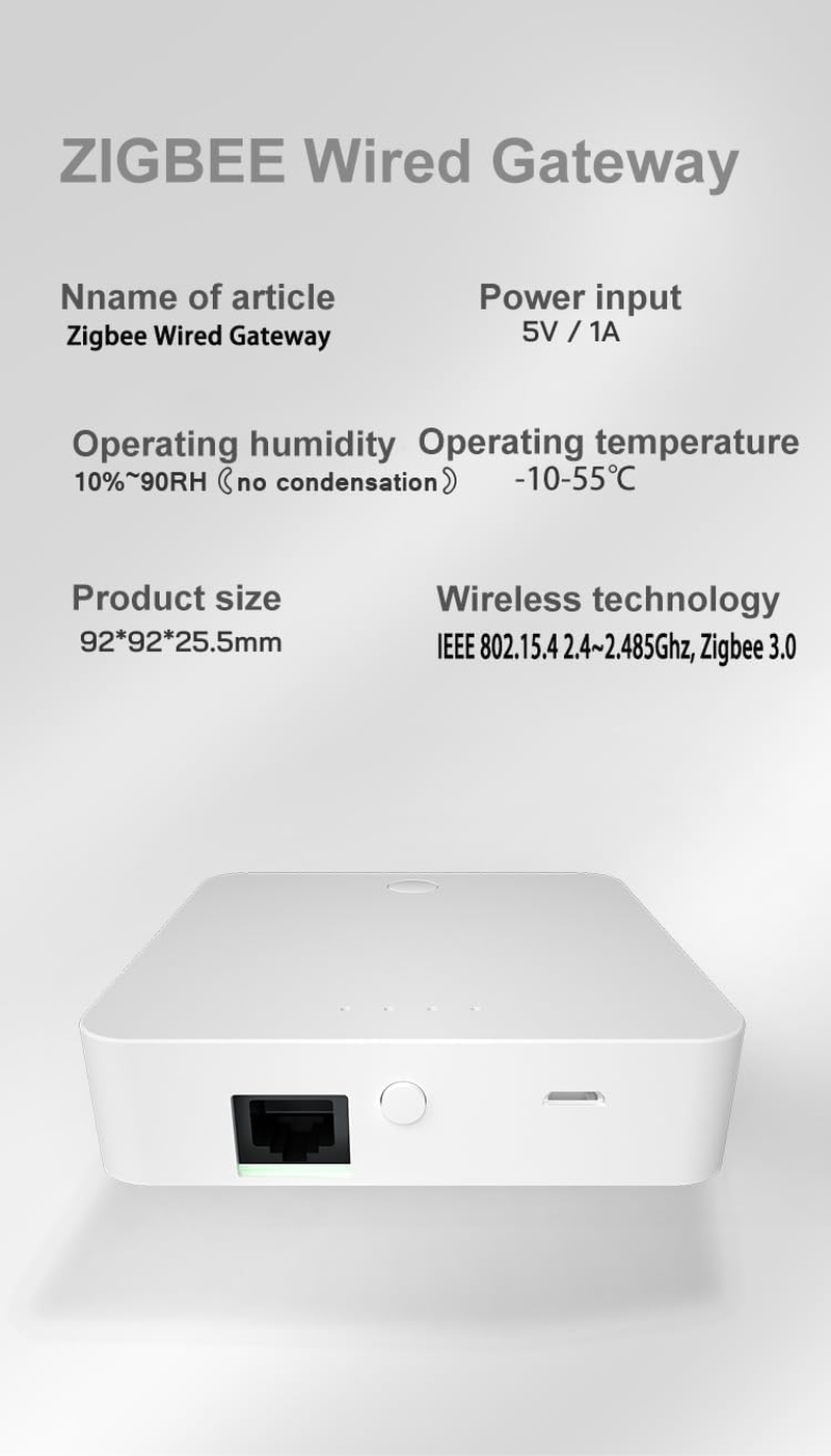 [AT-E] Tuya ATE-GW015 Multi-Mode Smart Gateway, Wifi/Zigbee, Compatible with Alexa and Google Home image number 6