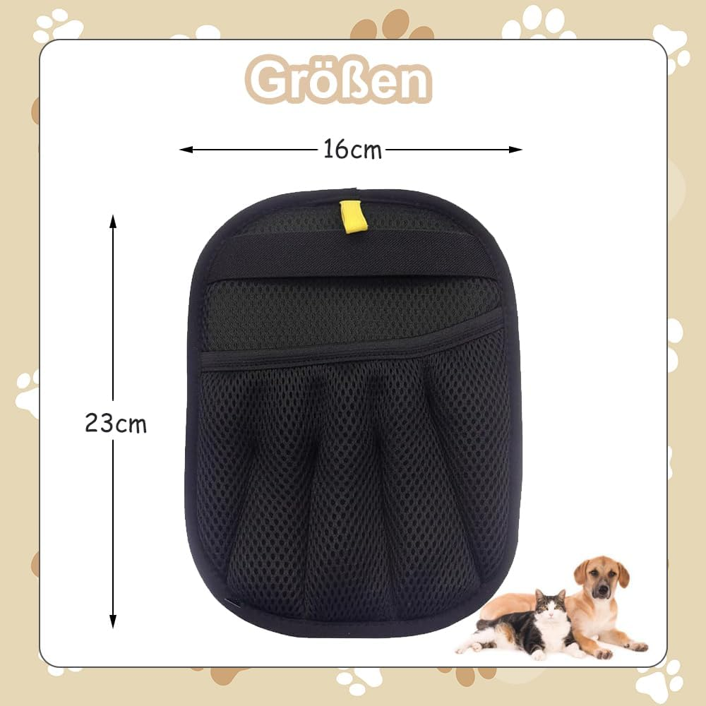 Voarge Pet Grooming Gloves, Reusable, Antistatic, for Dogs and Cats image number 5