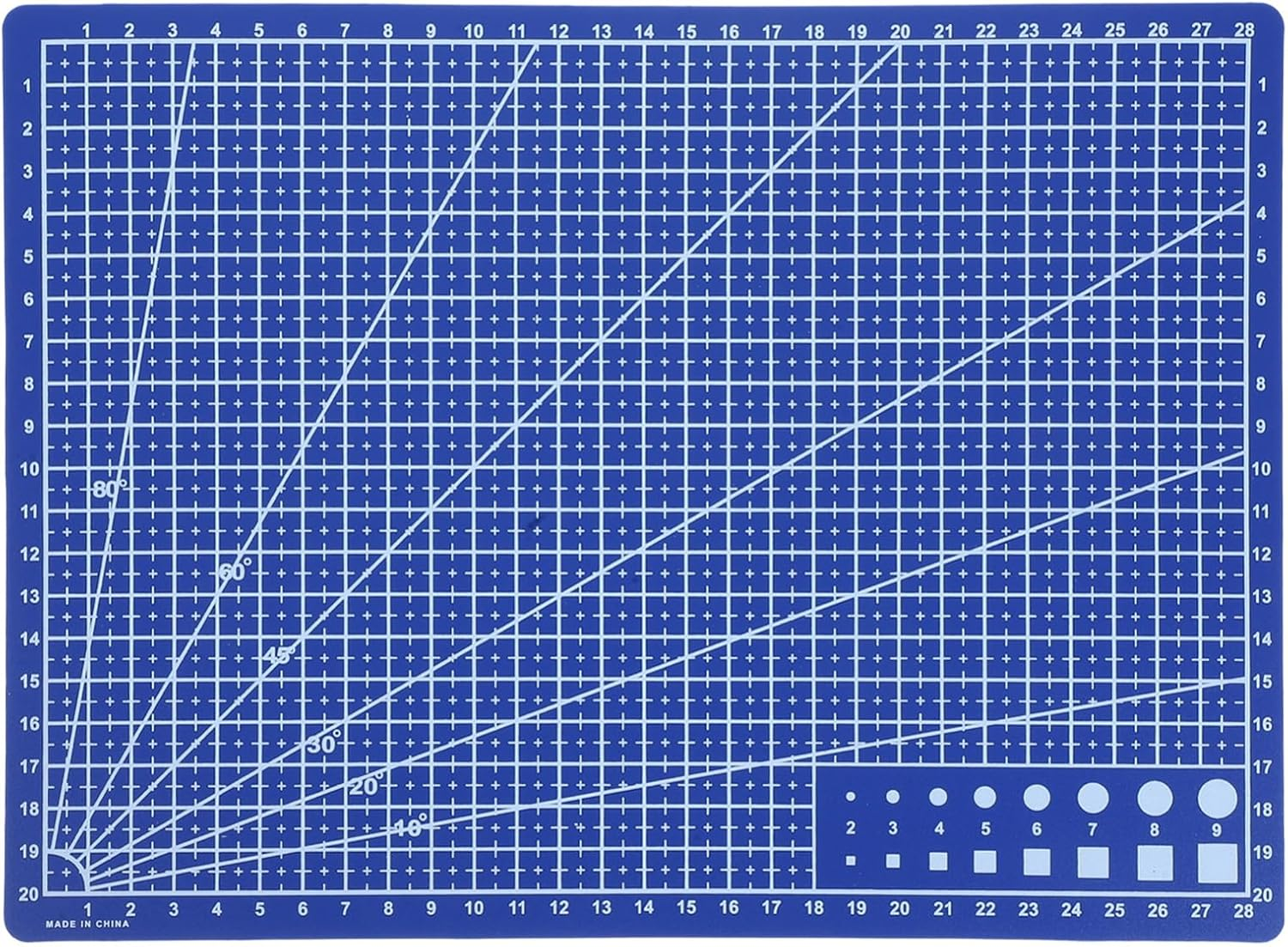 Tofficu A5 Rotating Cutting Mat 8.66X5.91In Self-Healing Craft Mat for Quilting Scrapbooking Polymer Clay with Durable PVC Surface for Desktop Art Projects