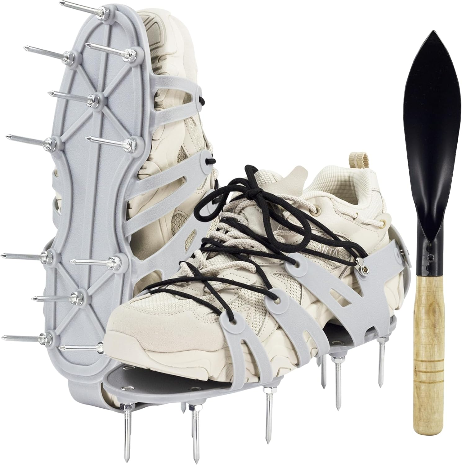 Nail Shoes, Lawn Aerator Shoes, Nail Shoes, Balancing Compound with Garden Shovel for Lawn Ventilation, 5.7 Cm, Nail Garden Tools, Suitable for Lawn Shoes, Ventilation image number 1