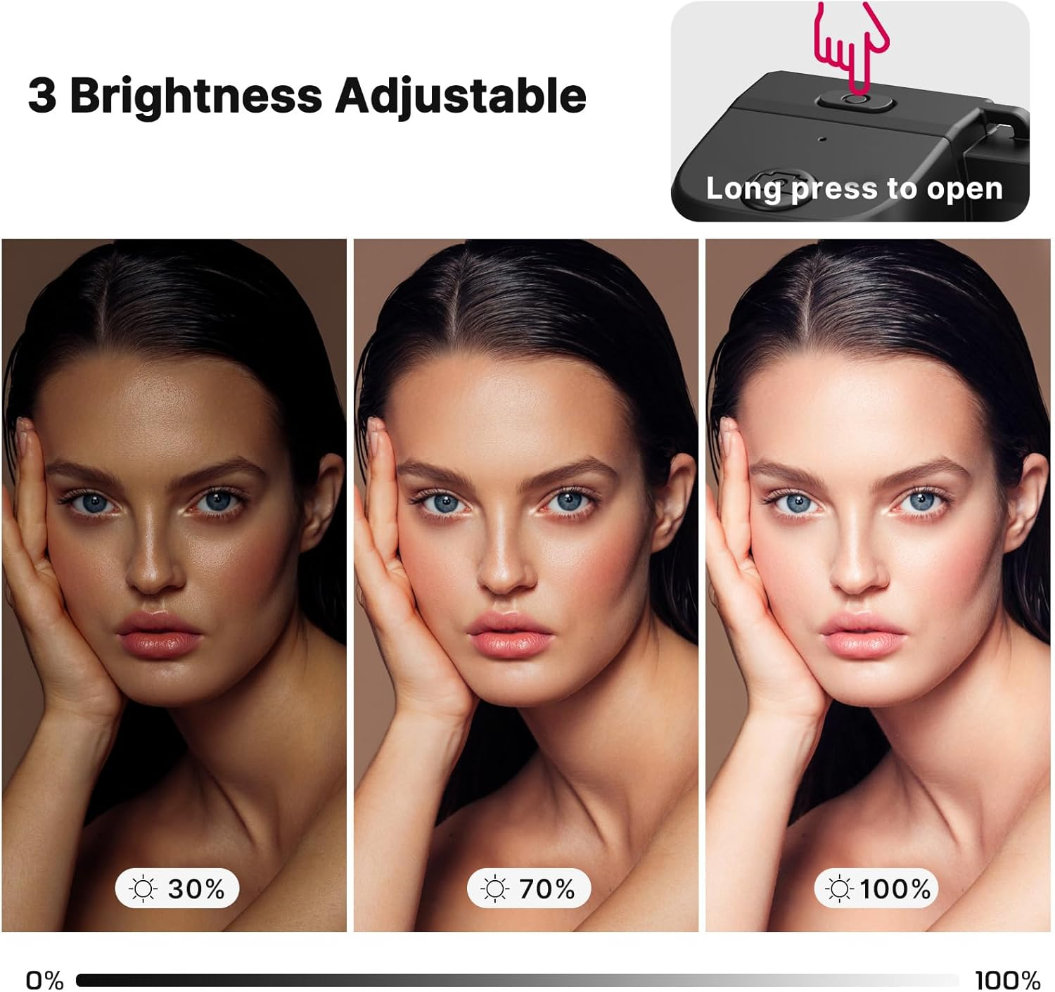 ULANZI CG02 Ungraded Cell Phone Camera Grip, Phone Tripod Mount with Detachable Wireless Bluetooth,Three-Gear Adjustable Fill Light for Iphone Samsung Google Android Phones Video/Photo Shooting image number 1