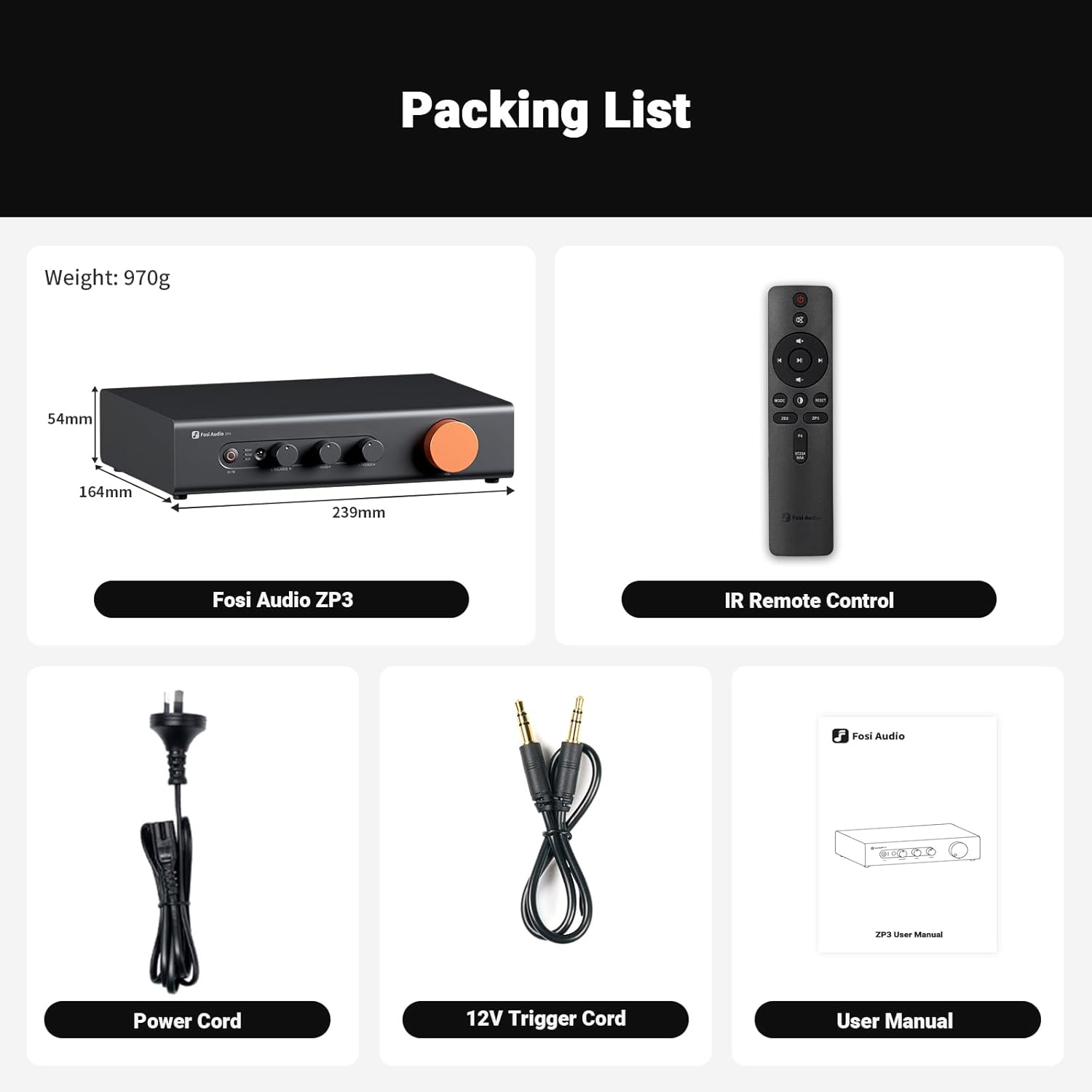 Fosi Audio ZP3 Balanced Preamp for Home Audio, 2 RCA and 1 XLR Inputs, RCA/XLR Outputs and Sub-Out, Pre Amp for 2 Channel Stereo and 2.1 Setup, Pre Amplifier with HPF High Pass Filter and Tone Control image number 3