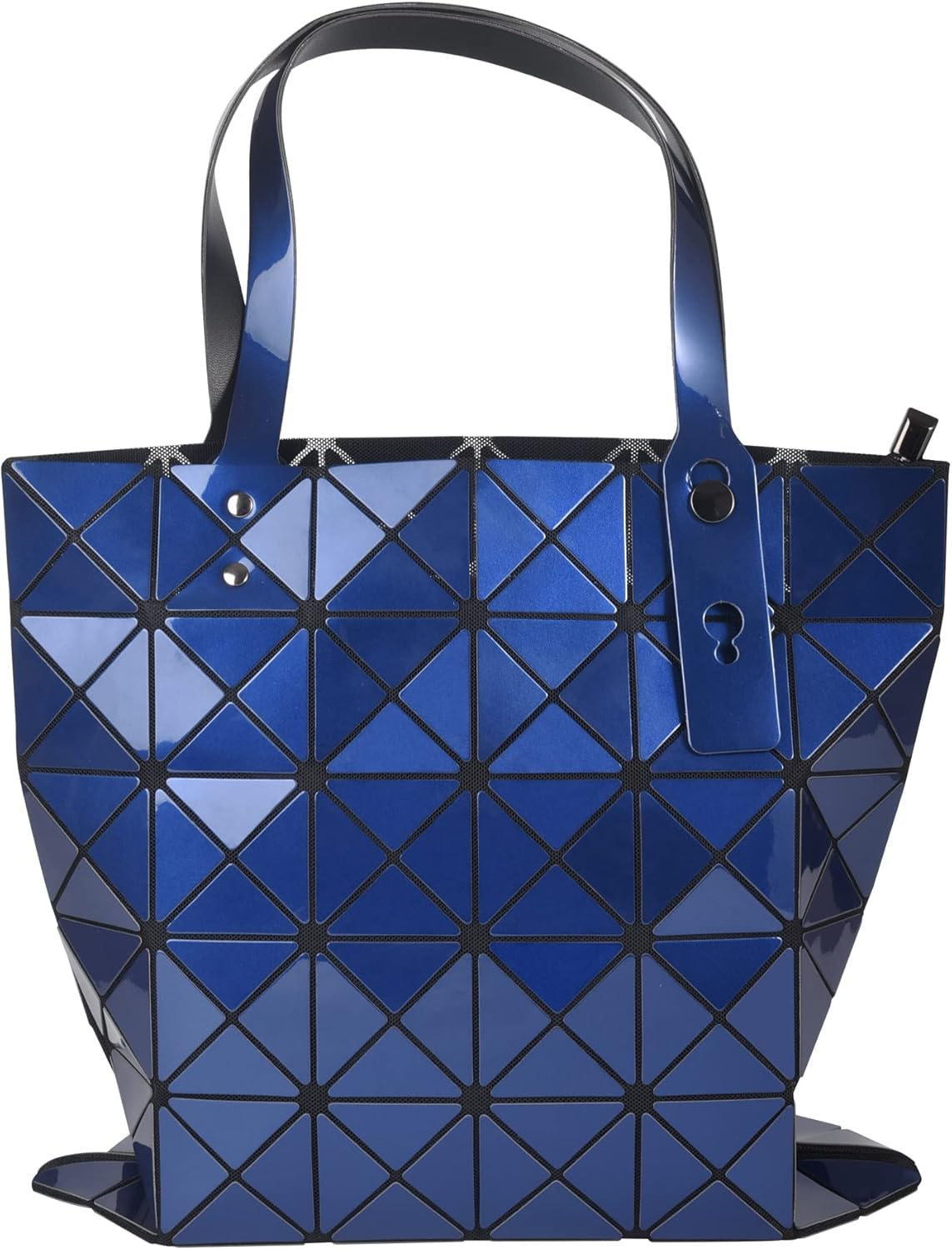 FOSIDEY Holographic Wallet, Versatile Geometric Stitching, Geometric Luminous Purse and Tote