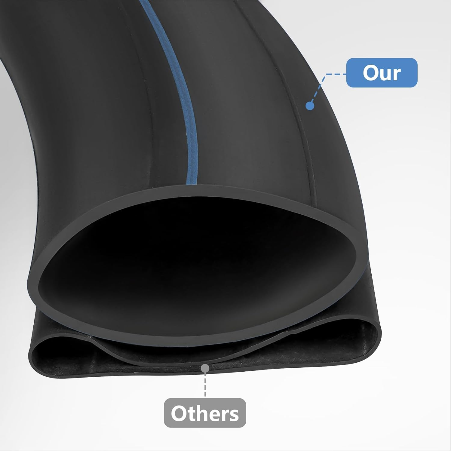 2 Pcs 3.25-16 Tube,3.50-16 Tube, TR4 Valve,3.25/3.50-16 Heavy Duty Motorcycle Inner Tubes,Compatible with 3.25-16 3.50-16 90/100-16 Off-Road Motorcycles/Dirt Pit Bike Front Rear Tire,Pt-037 image number 1