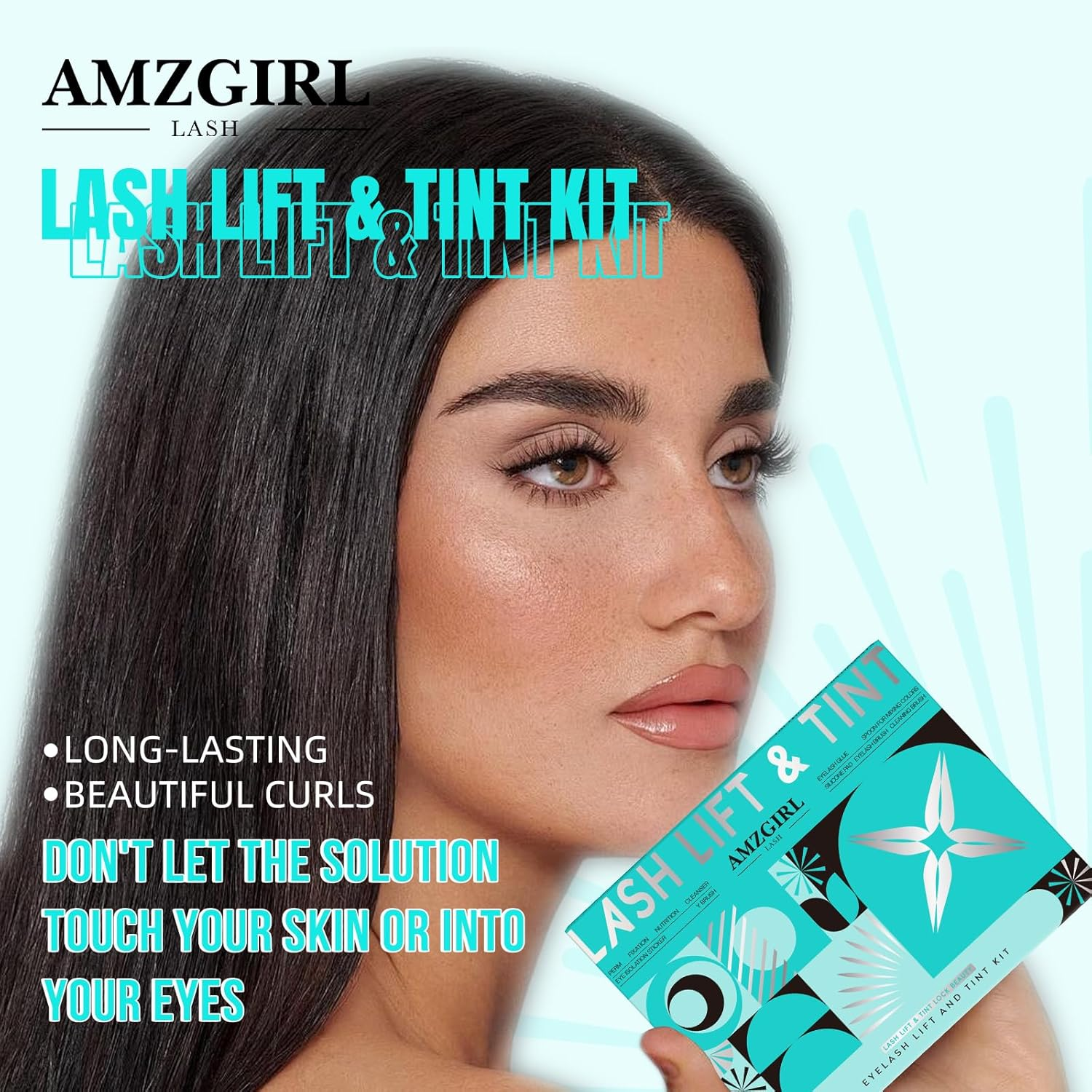 Lash Lift and Tint Kit, Eyelash Perm Kit & Black Brow Lamination Kit, Natural Eyelash Curling Lash Extension Set, Lash Perm Kit Detailed Instruction and Complete Tools Achieve Salon-Quality at Home image number 6