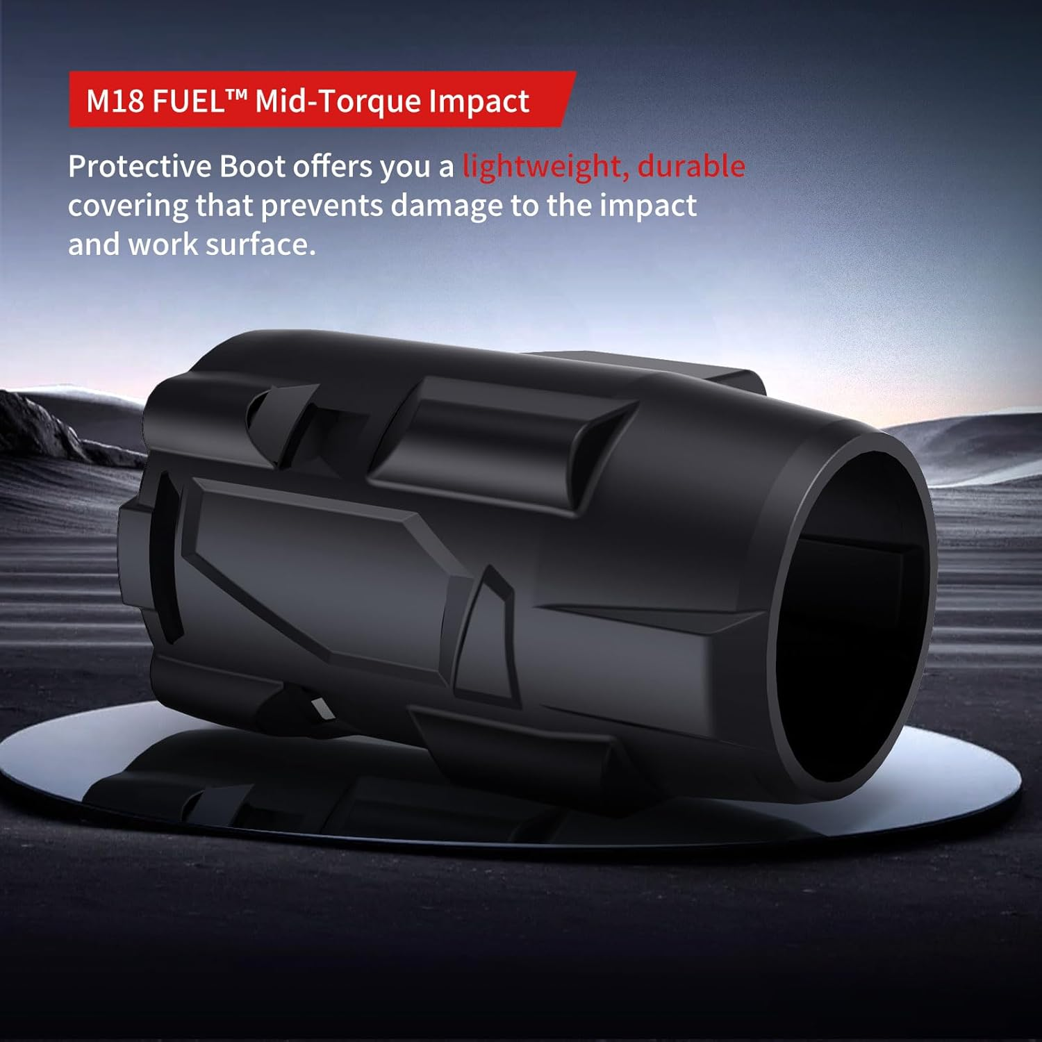 M18 Fuel Mid-Torque Impact Rubber Protective Boot 49-16-2960 M18 FUEL&trade; 3/8" Mid-Torque Impact Rubber Protective Boot (2962-20) image number 1