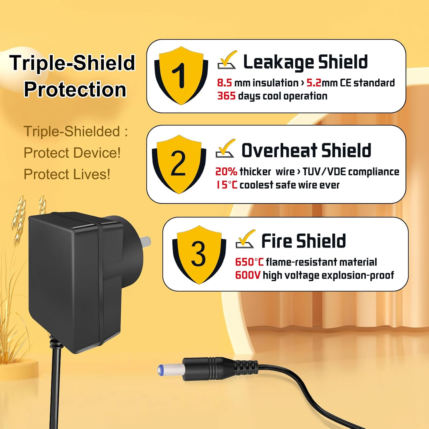 Premieradater Replacement Power Supply for Nordic Track Cross Trainer 6V [6A09]