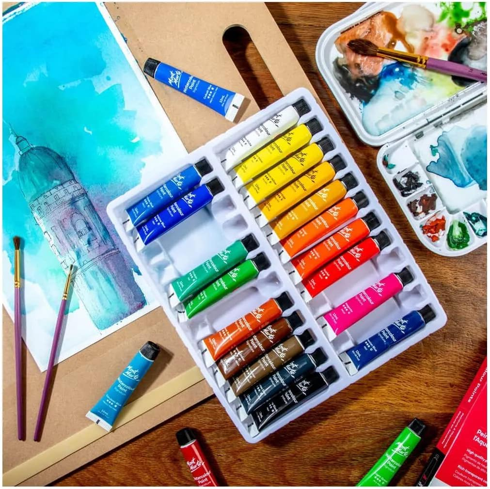 Mont Marte Watercolour Paint 24-Pieces Set, 12 Ml image number 3