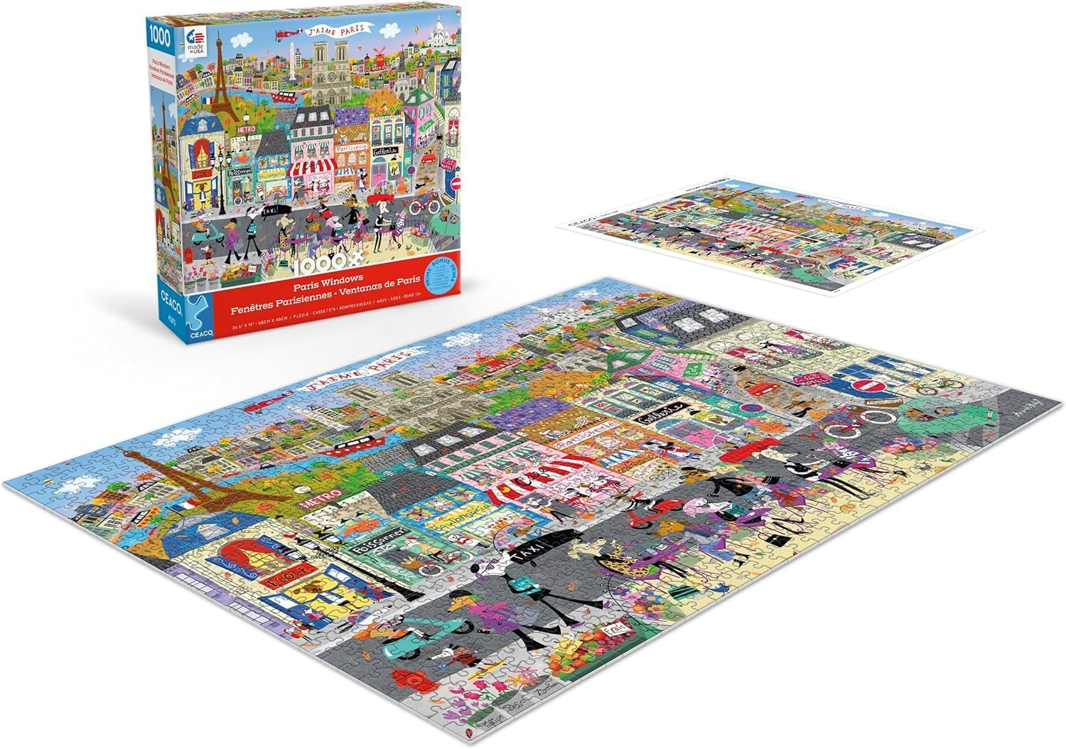 Ceaco - Shop Windows - Paris Windows - 1000 Piece Jigsaw Puzzle image number 6