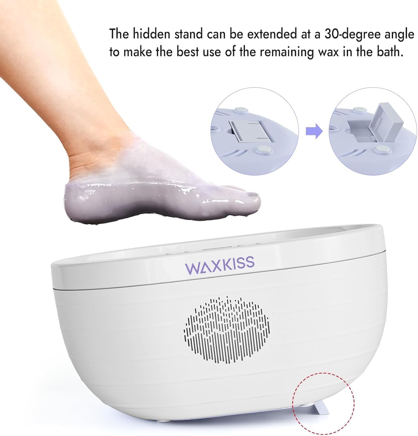 Paraffin Wax Machine for Hand and Feet with Paraffin Wax Refills Moisturizing, 3000Ml Safety Hand Wax Paraffin Machine for Reservation Paraffin Wax Bath Warmer image number 4