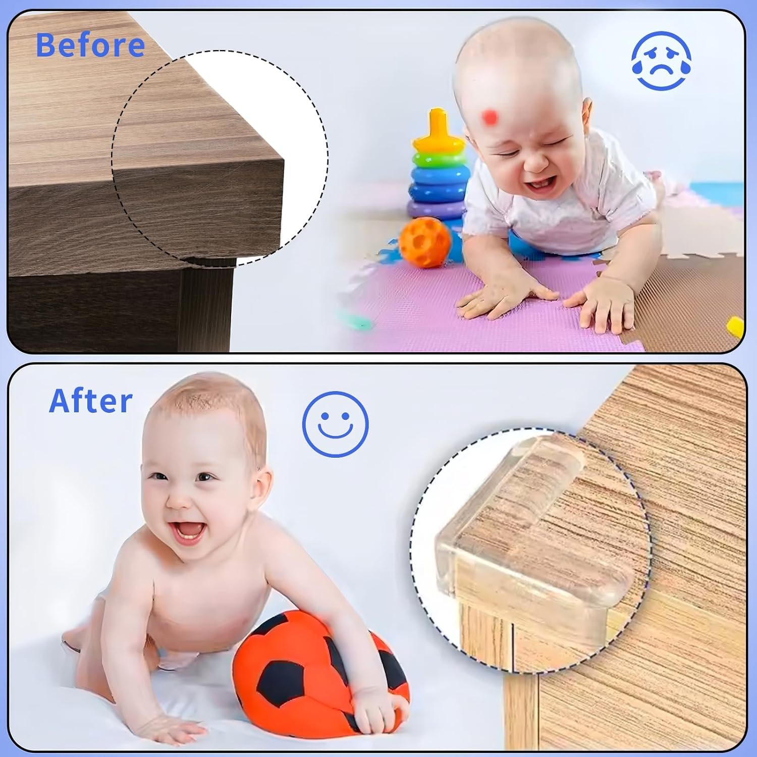 Corner Protector, 30 Pack Table Corner Protectors for Baby Guards, Clear Table Corner Protector for Corners and Edges image number 6
