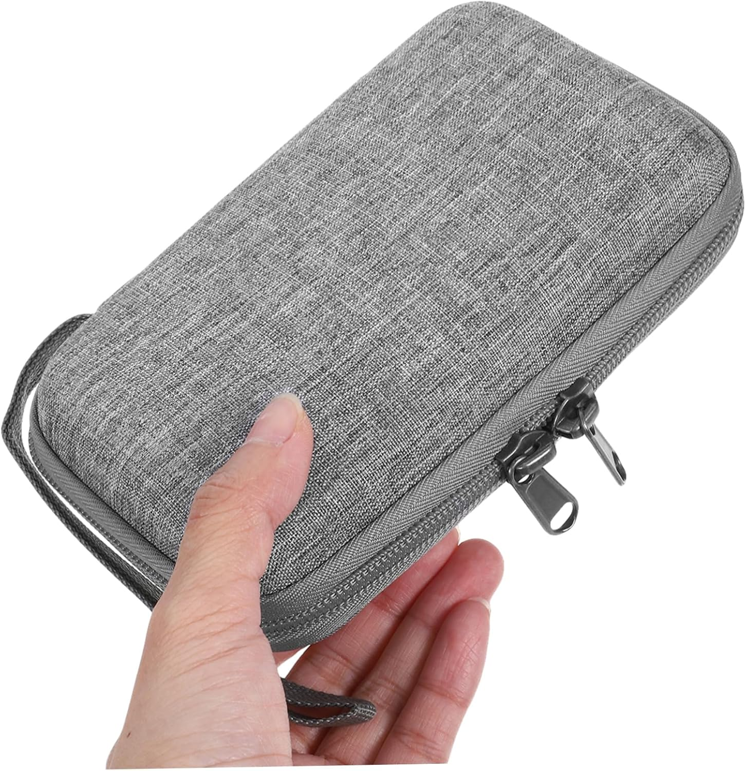 QUMIIRITY Portable Hard Drive Storage Bag for Travel Compact Cable Organizer Case for Earphones and Accessories Lightweight and Stylish Data Cable Storage Design image number 3