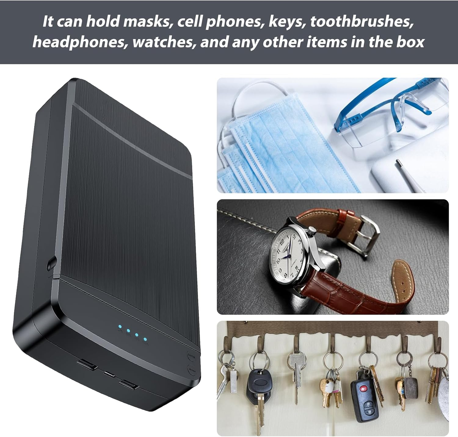 Professional Nail Art Steriliser Box: WIYETY UV Lamp Steriliser, Professional UV Disinfectant Device with Quiet Operation Suitable for Nail Tools and Nail Salons (Black) image number 2