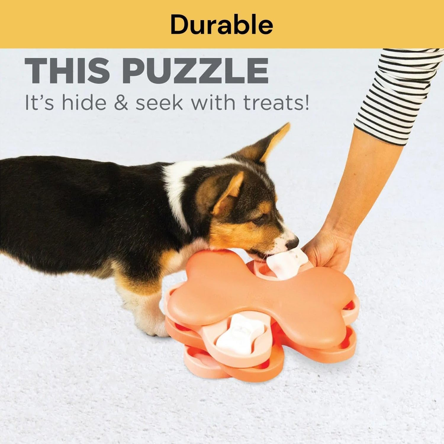 EZONEDEAL Pet Dog Puzzle Toy Tornado Interactive Pet Treat Dispenser Games Slow Feeder Improve IQ Training Dogs Puzzle Toy image number 6