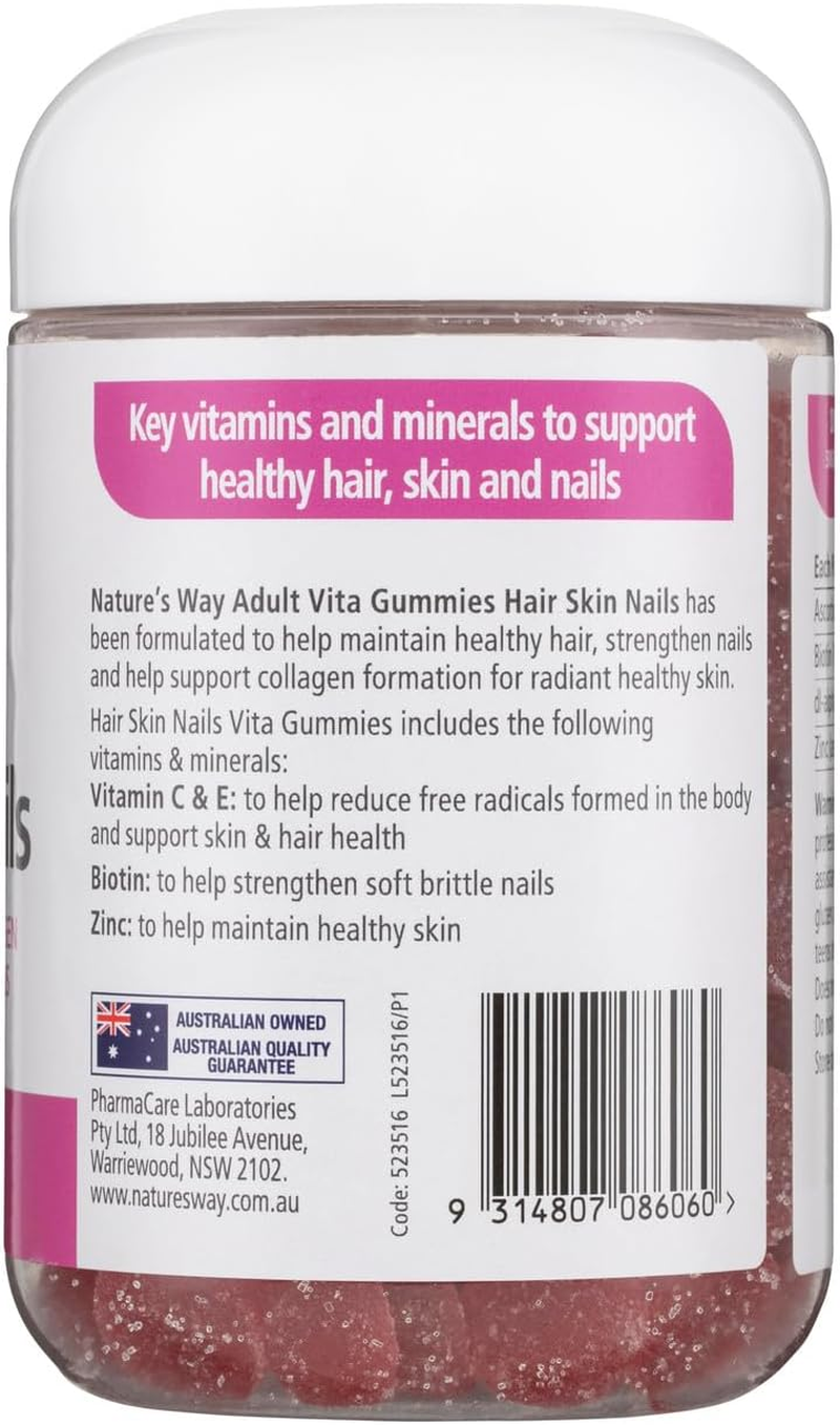 Nature'S Way Adult Vita Gummies for Hair, Skin and Nails 150 Pastilles image number 4