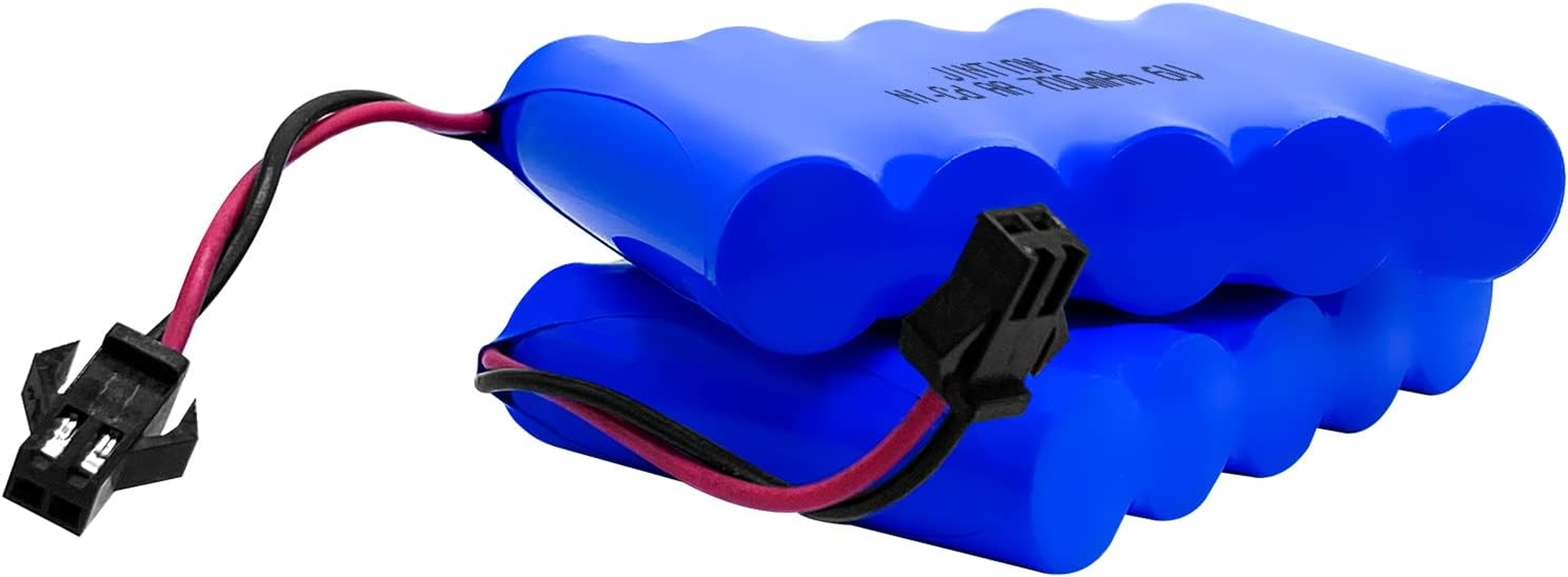 2 Pack 6.0V 700Mah Ni-Cd AA Rechargeable Battery Pack SM2P Plug and 2 USB Charger Cable Fit for RC Truck 29Cm Amphibious Stunt RC Cars Vehicles 6V 700Mah and USB 2 image number 1