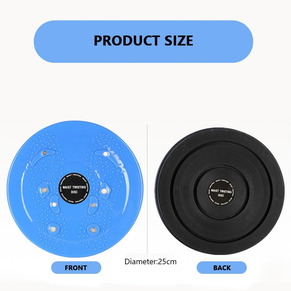 Waist Twisting Disc with Resistance Bands &ndash; Magnetic Twist Board for Exercise, Body Shaping, Slimming & Core Training, Ab Twister Board for Home Fitness, Aerobics & Full Body Workouts image number 2