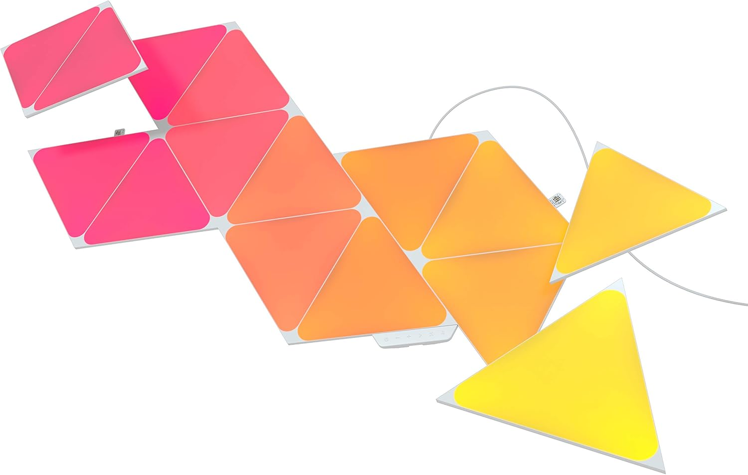 Nanoleaf Shapes Triangle Starter Kit, 15 Smart Light Panels LED RGBW - Modular Wi-Fi Colour Changing Wall Lights, Compatible with Alexa Google Assistant Apple Homekit, for Room Decor & Gaming image number 3