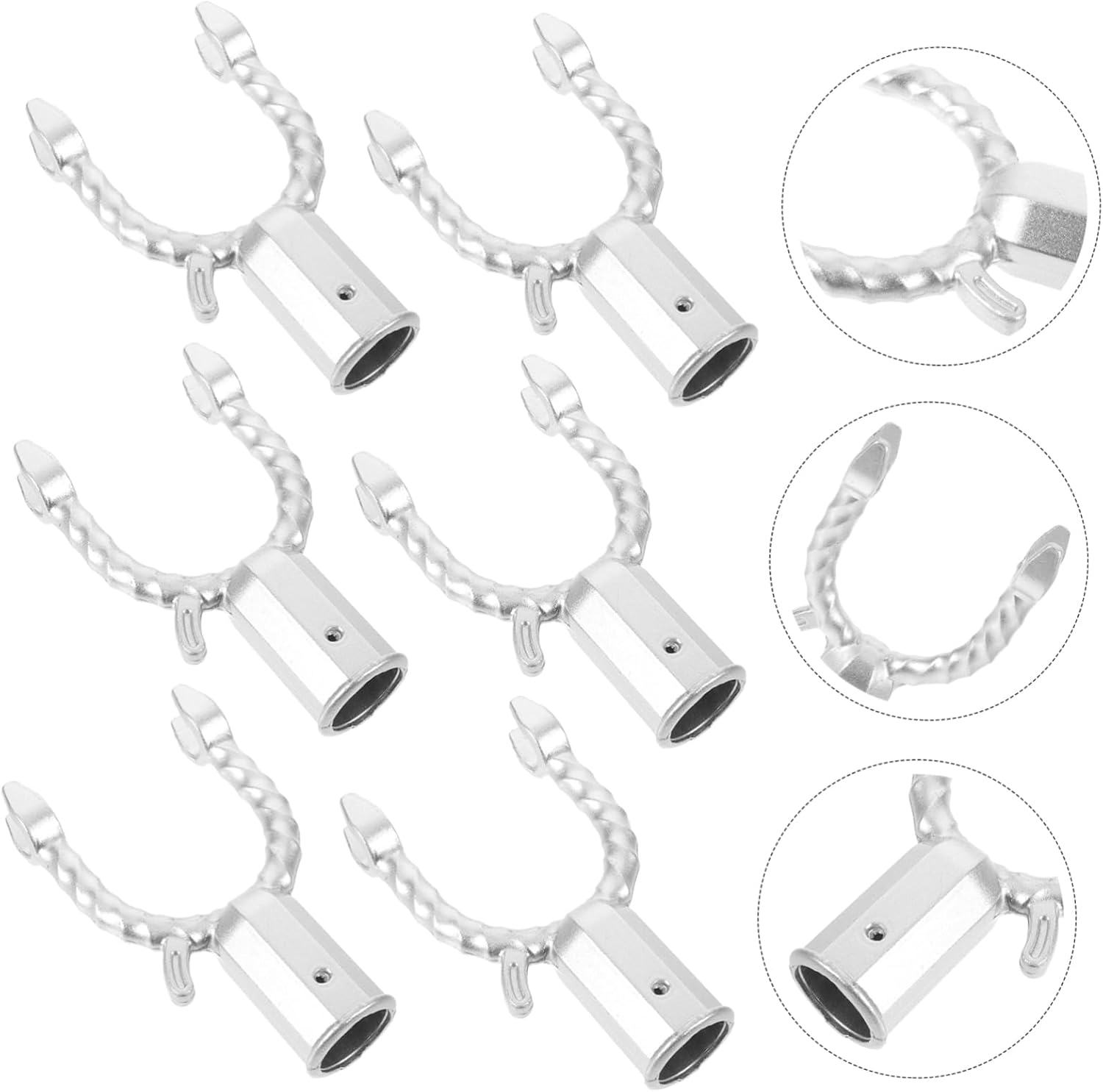 Toddmomy 6Pcs Tree Branch Support Forks for Garden and Orchard, Metal Plant Braces Silver Painted Finish, Tree Trunk Straightening Tools for Snow Pressure Resistance and Branch Stabilizing image number 5