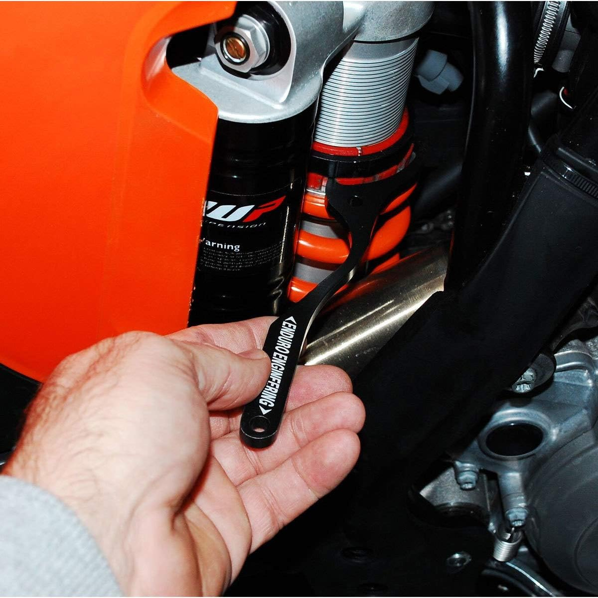 Enduro Engineering Shock Spanner Wrench - Fits WP Shocks with Plastic Single Collar Compatible with KTM and Husqvarna Motorcycles image number 3