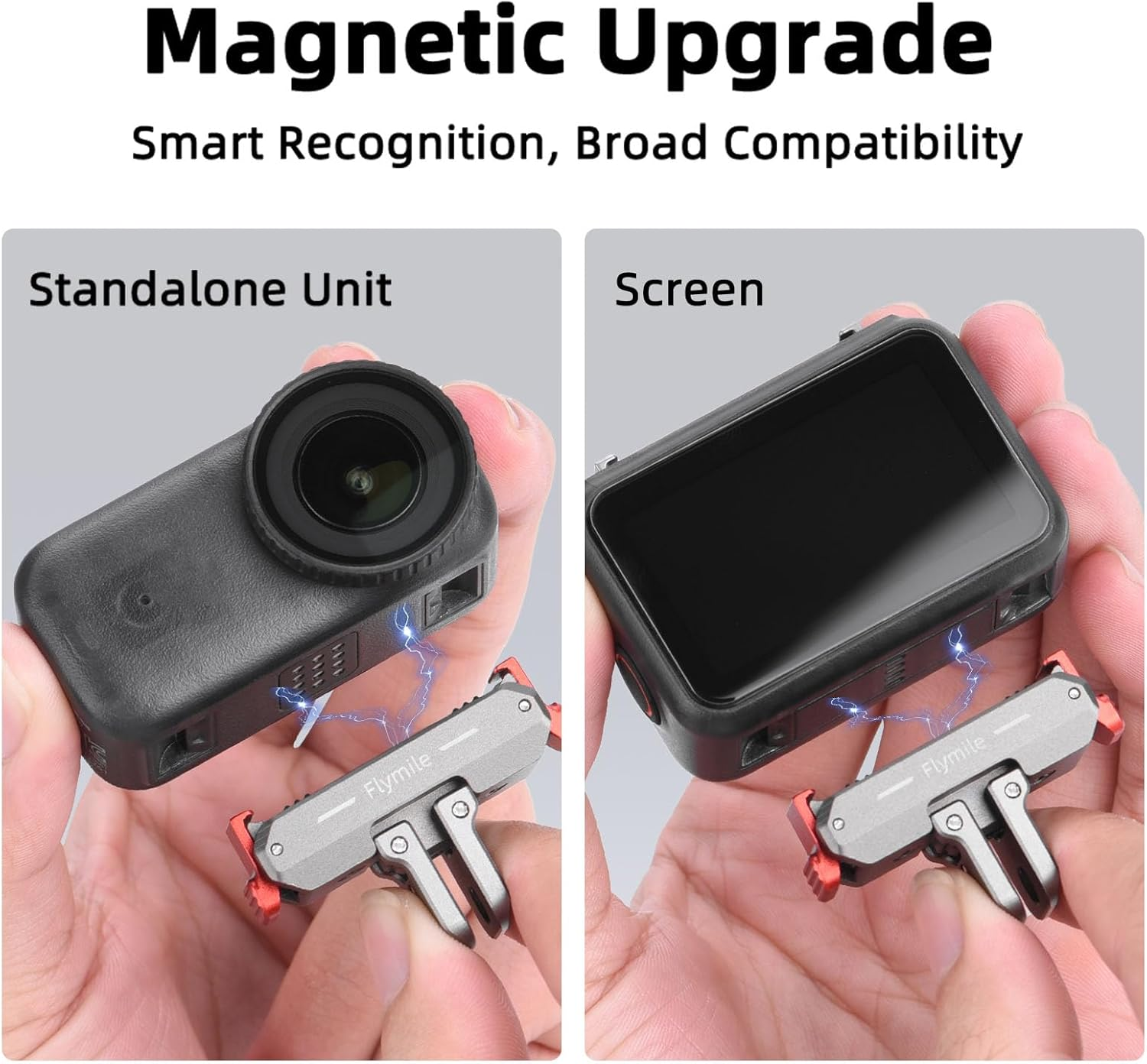 BRDRC Quick Release Mount for DJI Nano, Aluminum Alloy Magnetic Expansion Adapter with Go Pro & 1/4 Inch Screw Adapter for DJI Osmo Nano Accessories image number 1