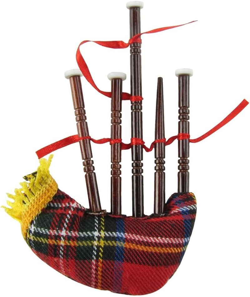 Treasure Gurus Miniature Bag Pipe Musical Instrument Realistic Ornament image number 1