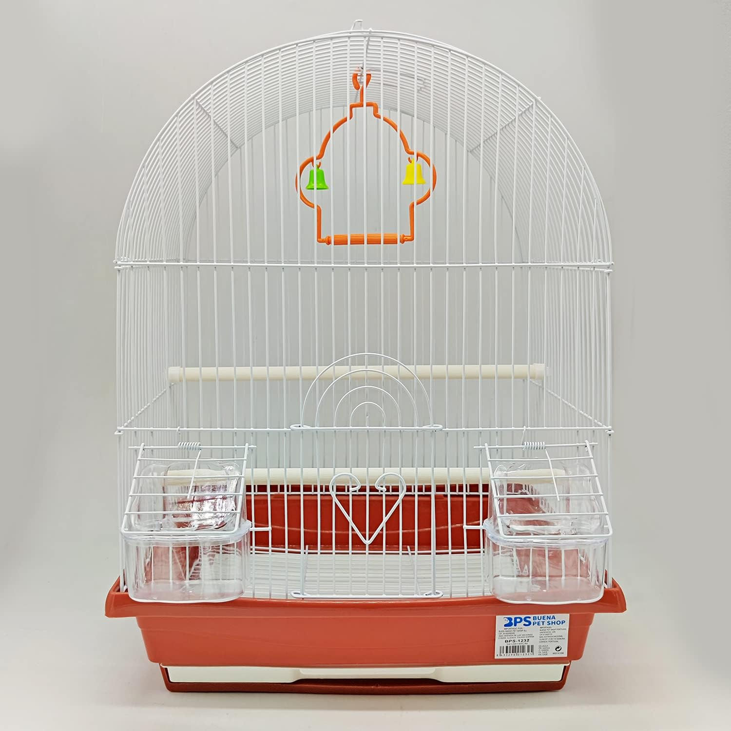 BPS Bird Cage for Budgies, Canaries with Feeding Bowl, Drinker, Jumping Swing for Peace, Random Color BPS-1232 image number 2