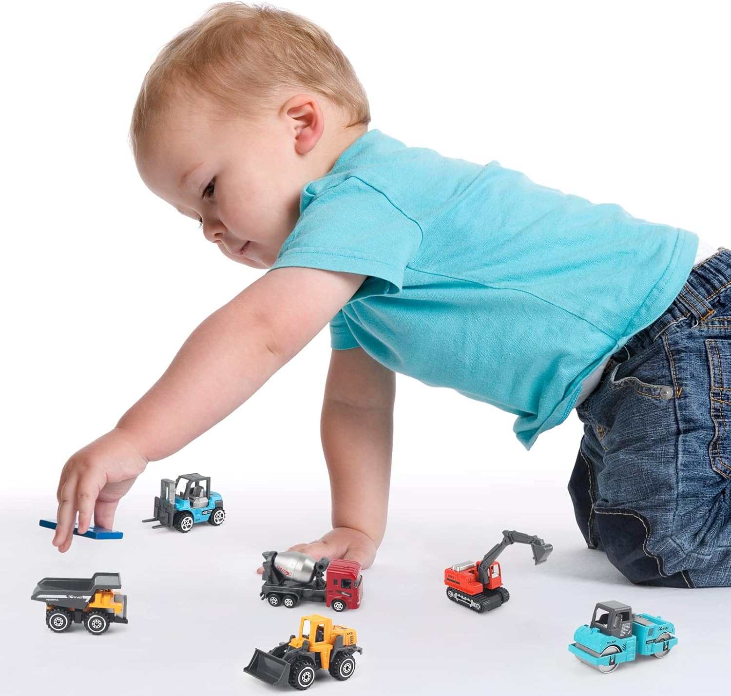 Hapavis Construction Cars Toys Diecast Engineering Vehicle Toy Set Alloy Metal Car Toys Set for Toddlers Kids Boys & Girls Colorful image number 4