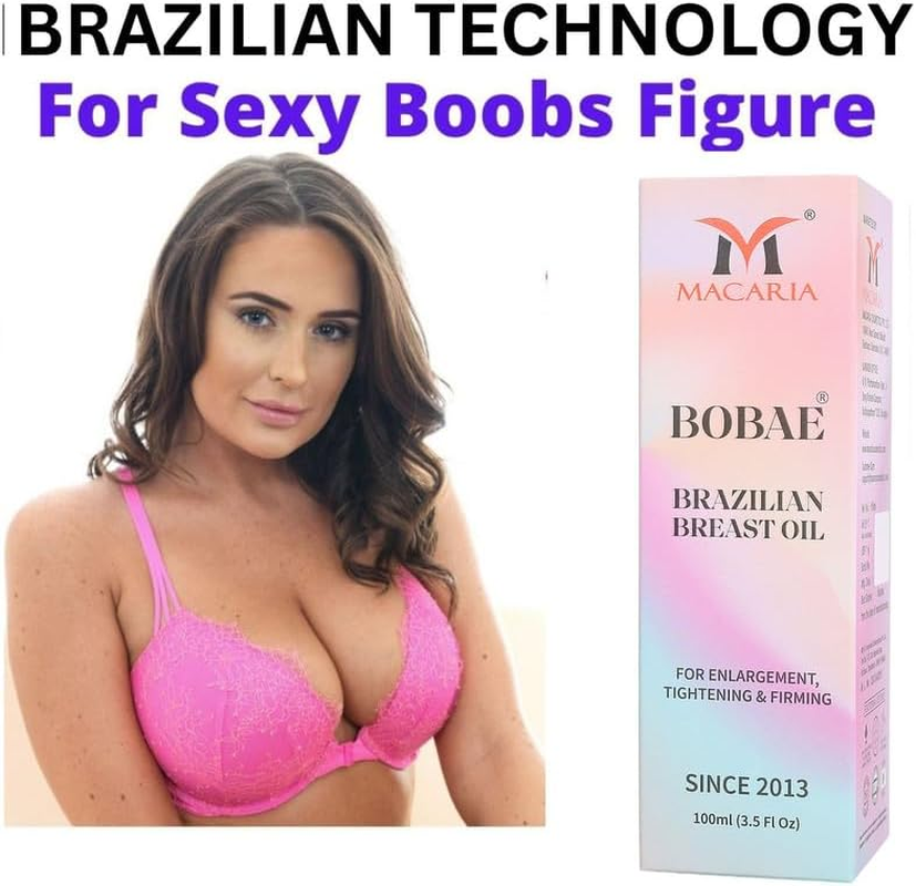 Bobae Brazilian Breast Plumping Enlargement Oil- Bust Breast Enlargement Oil- Shaping Perfection Breast Oil Massage Breast Firming Tightening Big Boobs Bigger Bust for Women image number 1