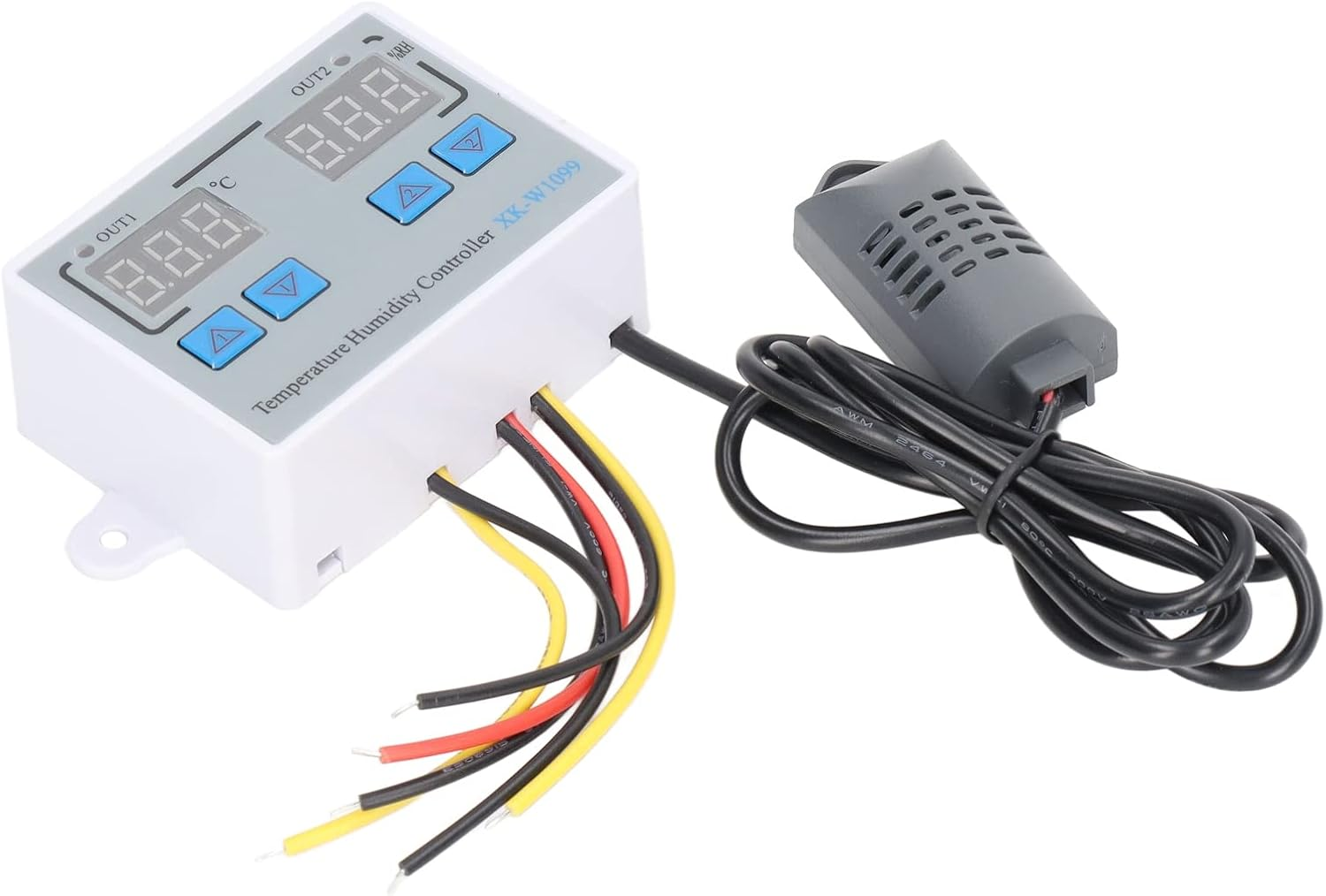 Cryfokt 12V Digital Temperature Humidity Control Switch, Accurate Calibration, Simultaneous Control for Home Use, PC/ABS Fireproof Material image number 1