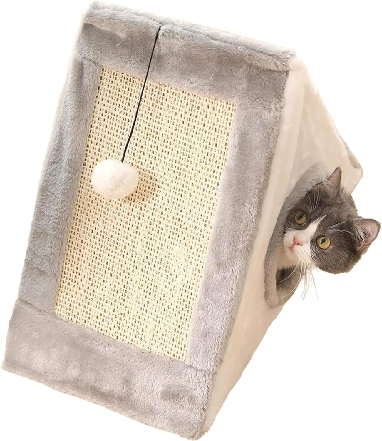 Cat Tower Triangular Cat Scratch Board Cat Grinding Claw Sisal Cat Tree Furniture Scratch Post for Kittens Pet House Play