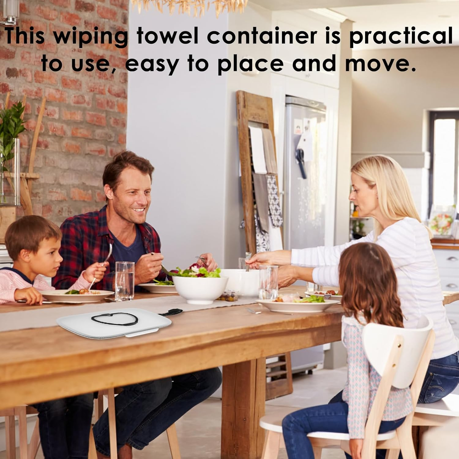 2Pcs Wipes Dispenser Portable Baby Wipes Holder Reusable Wipes Case with Sealing Design Lids Refillable Plastic Wipe Container Box for Baby Adult Bathroom Travel image number 1