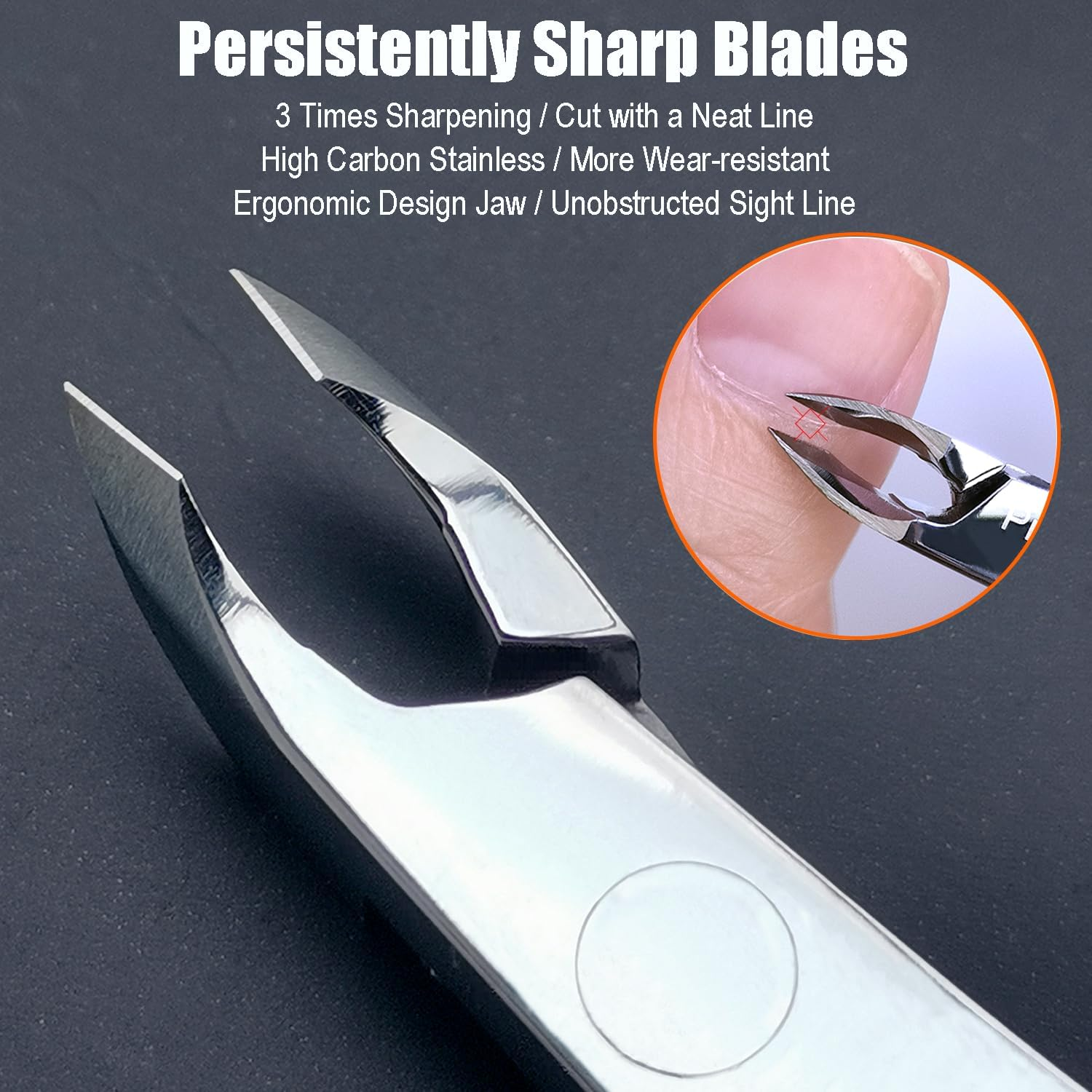 Lepinko Salon Quality Cuticle Cutter with Cuticle Remover, Super Labor Saver Cuticle Cutter, Sharp Cuticle Scissors for Manicurists, Professional Tool image number 4