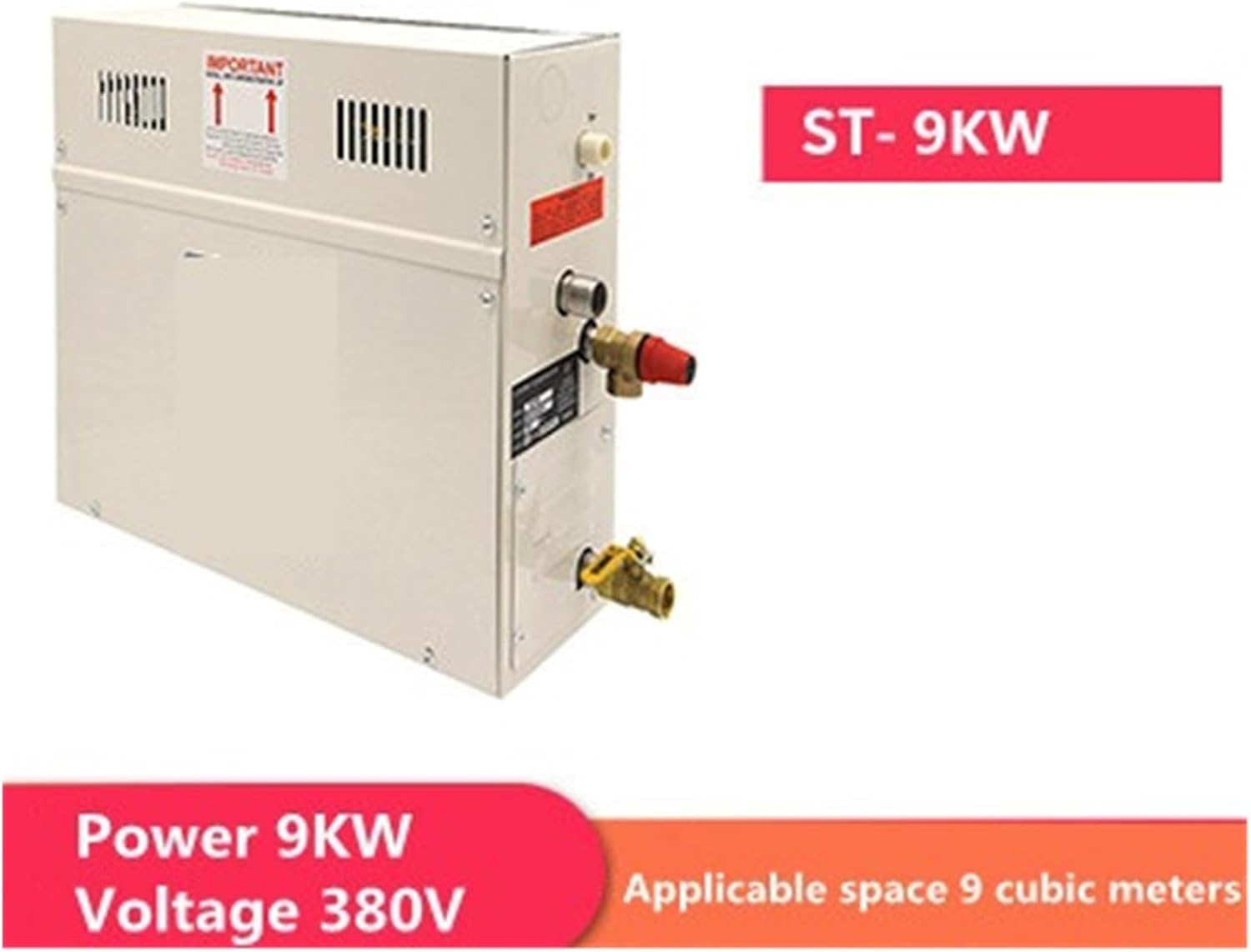 Sauna Steamer, 9KW Steam Generator for Shower 380V Home Steam Machine, Sauna Equipment Sauna Bath SPA Steam Shower with Digital Controller(380V) - 1 image number 5