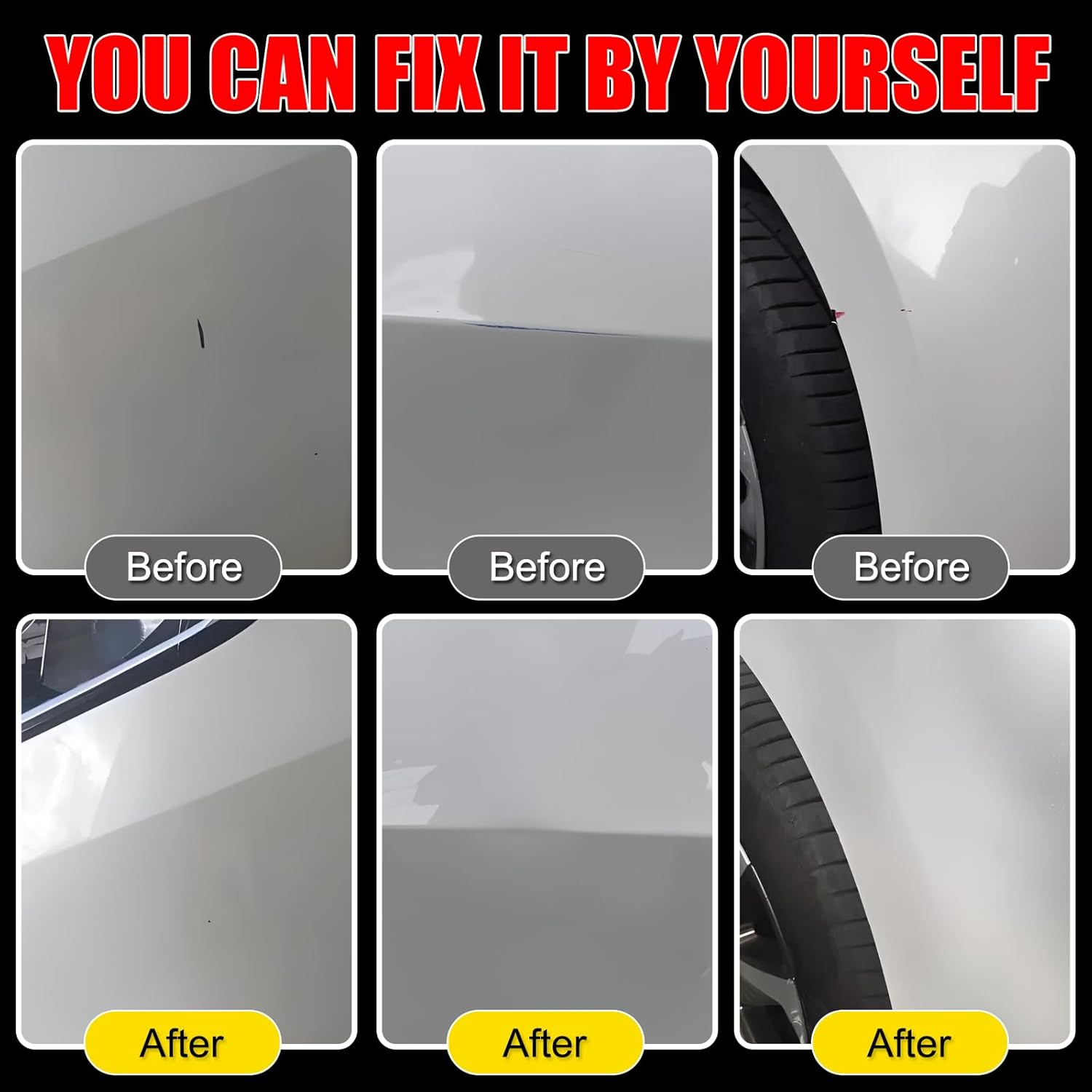 Car Touch up Paint(Pure White(Lc9A/0Q)) for Volkswagen, Car Paint Scratch Repair Kit, Quick & Easy Solution to Repair, 2 in 1 Scratch Remover Pen with 2PCS Disposable Micro Applicators image number 5