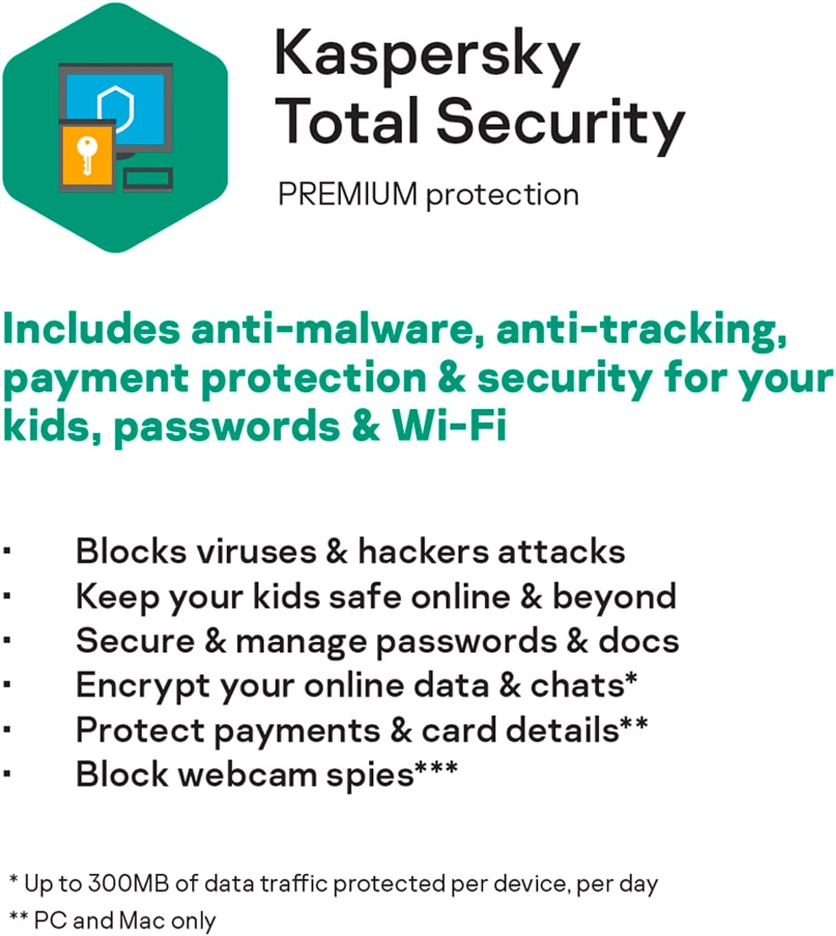 Kaspersky Total Security - Cyber Security | up to 3 Devices | 1 Year Plan image number 1