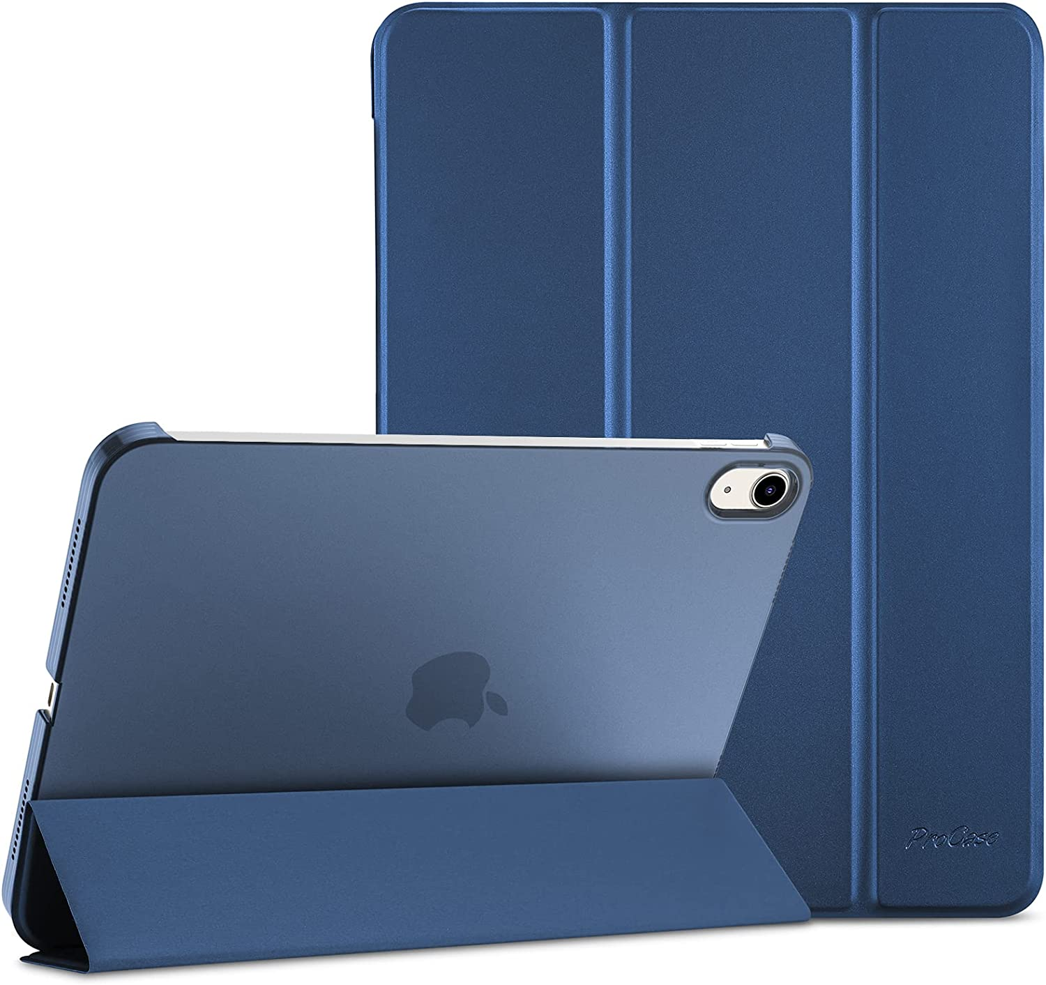 Procase for Ipad (A16) 11Th Generation 11 Inch 2025/ Ipad 10Th Generation 10.9 Inch 2022 Case, Slim Smart Cover with Translucent Hard Shell Back, Supports Touch ID, Auto Wake/Sleep -Navy image number 2