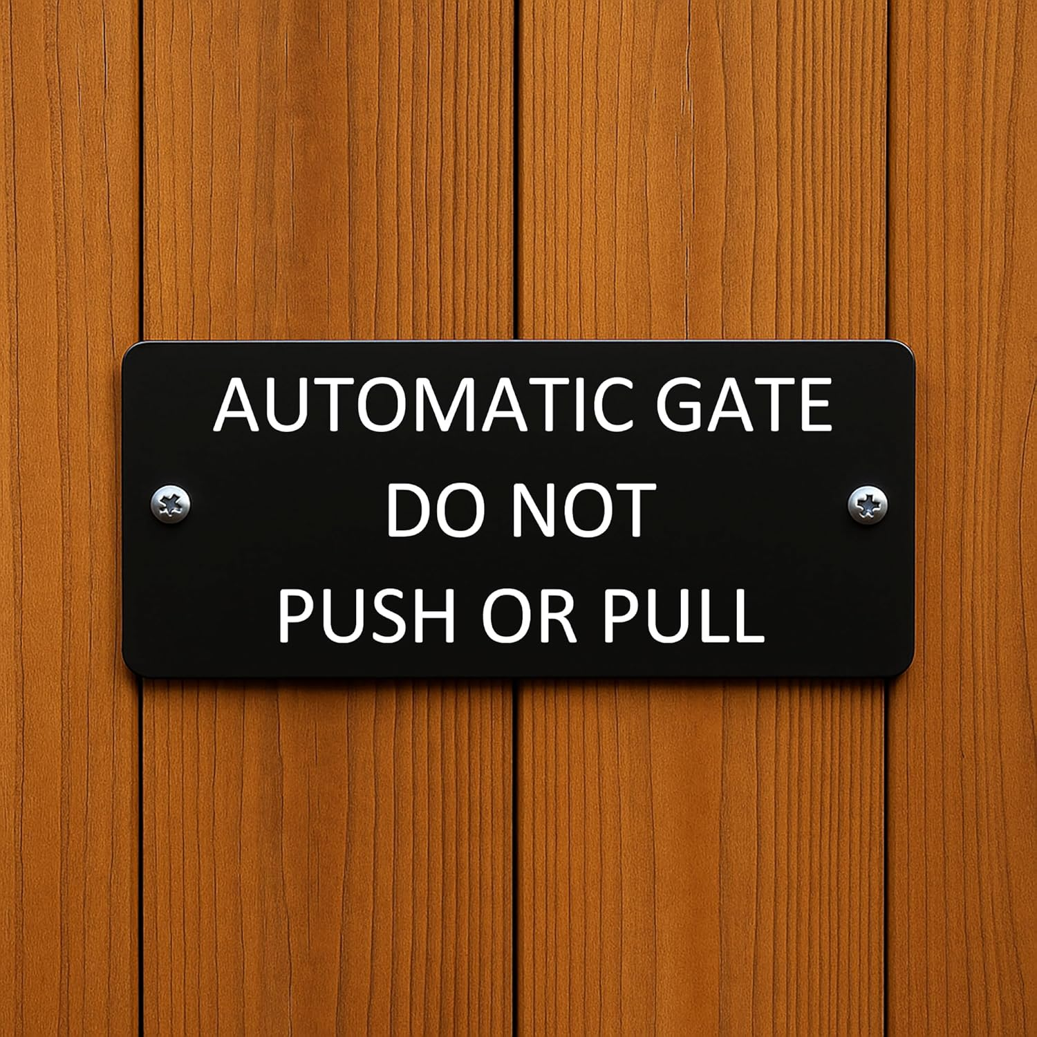 Automatic Gate DO Not Push or Pull, Gate Sign, Waterproof Sign 100X200Mm image number 4