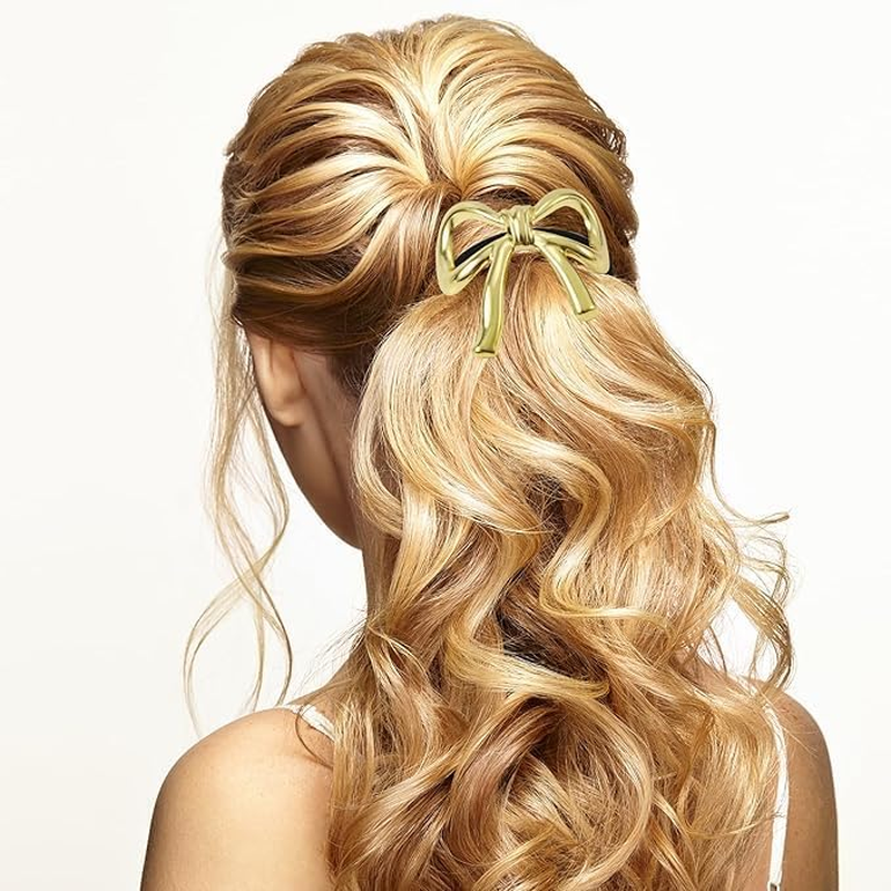 Metal Geometric Elastic Hair Tie,4Pc Metal Geometric Elastic Hair Tie,Metal Hair Tie Ponytail Hair Cuff,Gold Hair Tie Metal Geometric Hair Cuff,Geometric Elastic Ponytail Hair Cuff,Metal Cuff Hair Tie image number 4