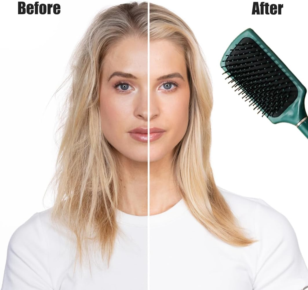 Weddhuis Wet & Dry Hair Brush Ergonomic Handle Painless Detangling Brush Ideal for Conditioner Distribution Eco Friendly image number 2